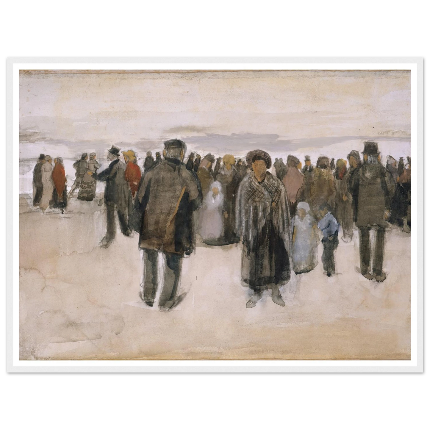 Beach at Scheveningen (1882) Art Print | Vincent van Gogh-Quipham Collections