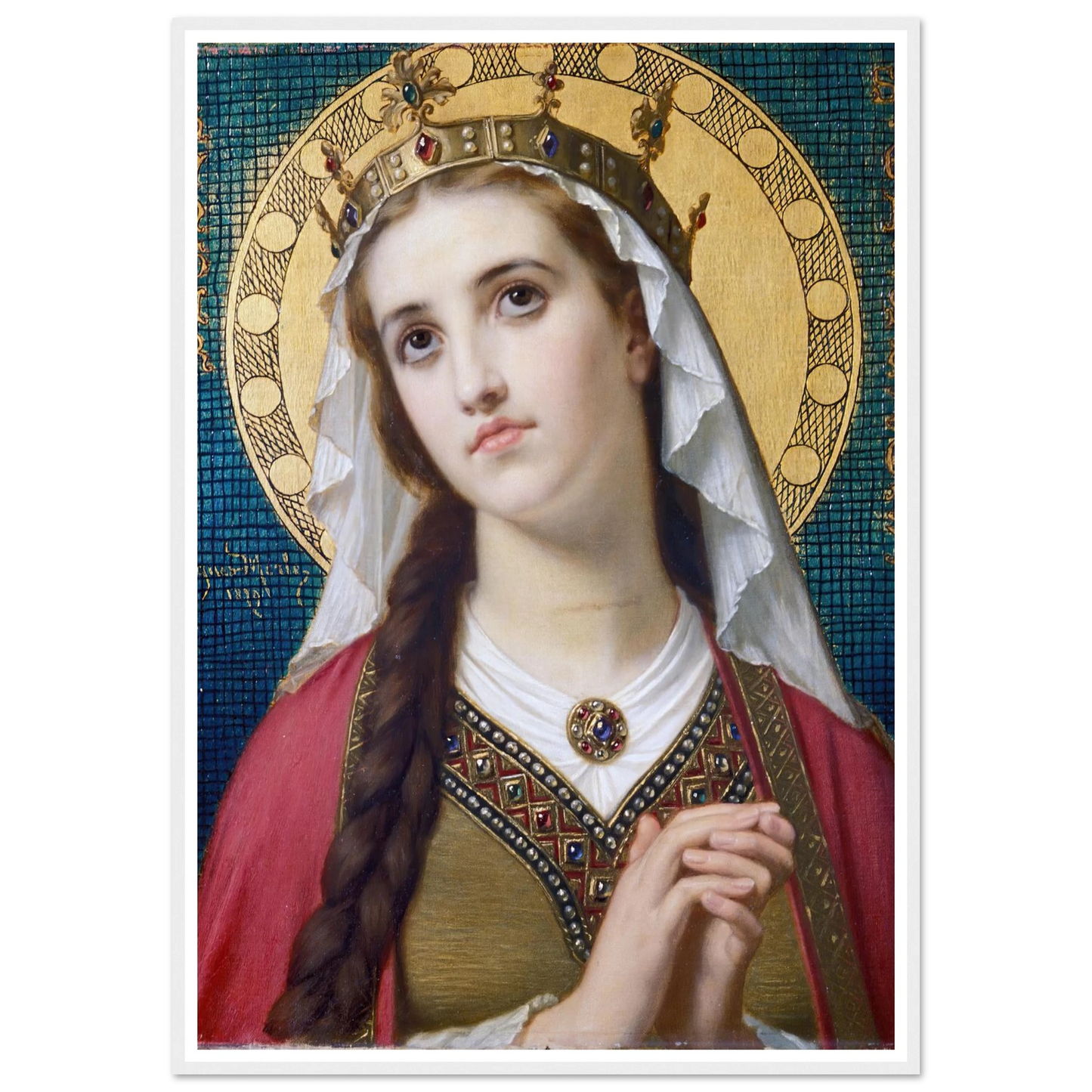 Saint Elizabeth Of Hungary (1879) Art Print | Hugues Merle-Quipham Collections