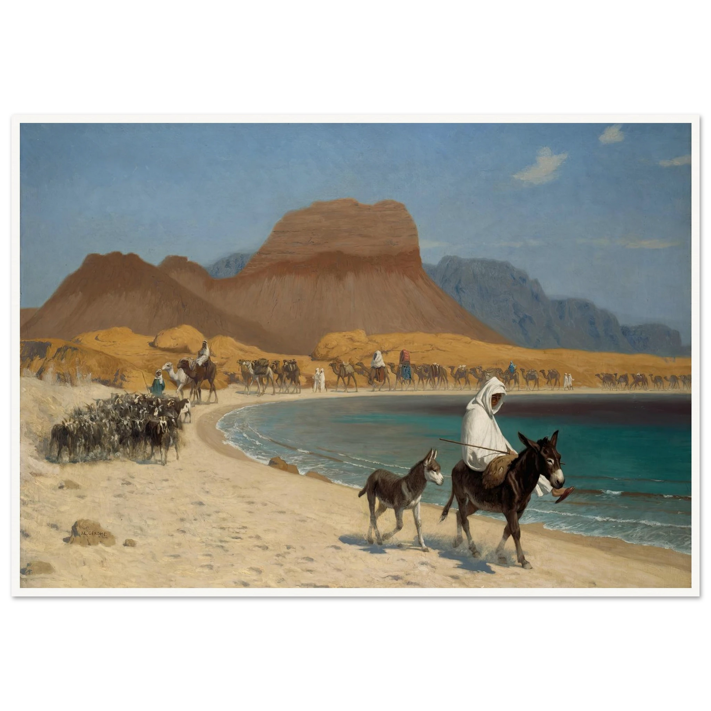 The Gulf of Aqaba (circa 1897) Art Print | Jean Leon Gerome-Quipham Collections