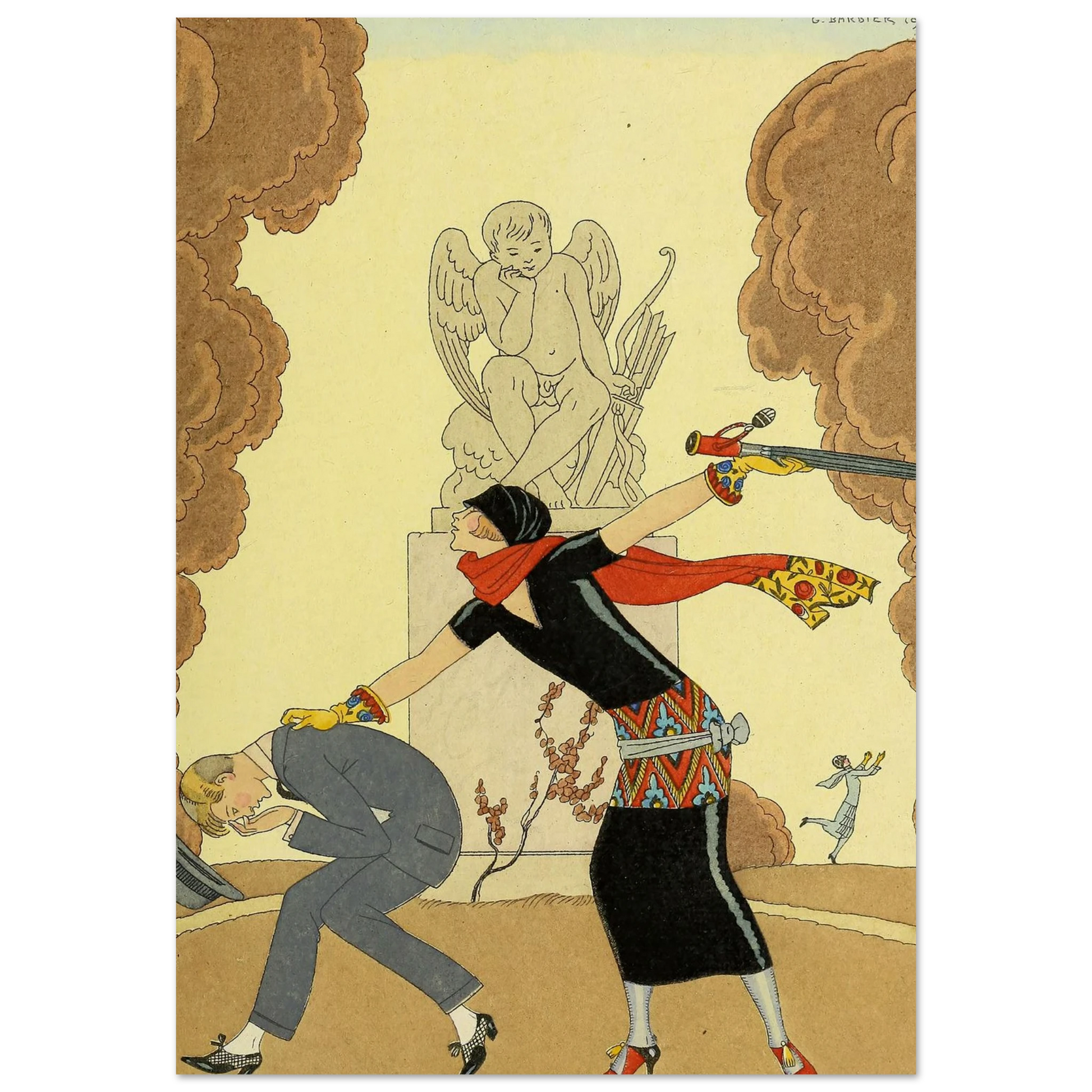 Falbalas et fanfreluches, La Colère (1925) Art Print | George Barbier-Quipham Collections