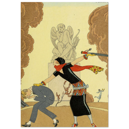 Falbalas et fanfreluches, La Colère (1925) Art Print | George Barbier-Quipham Collections