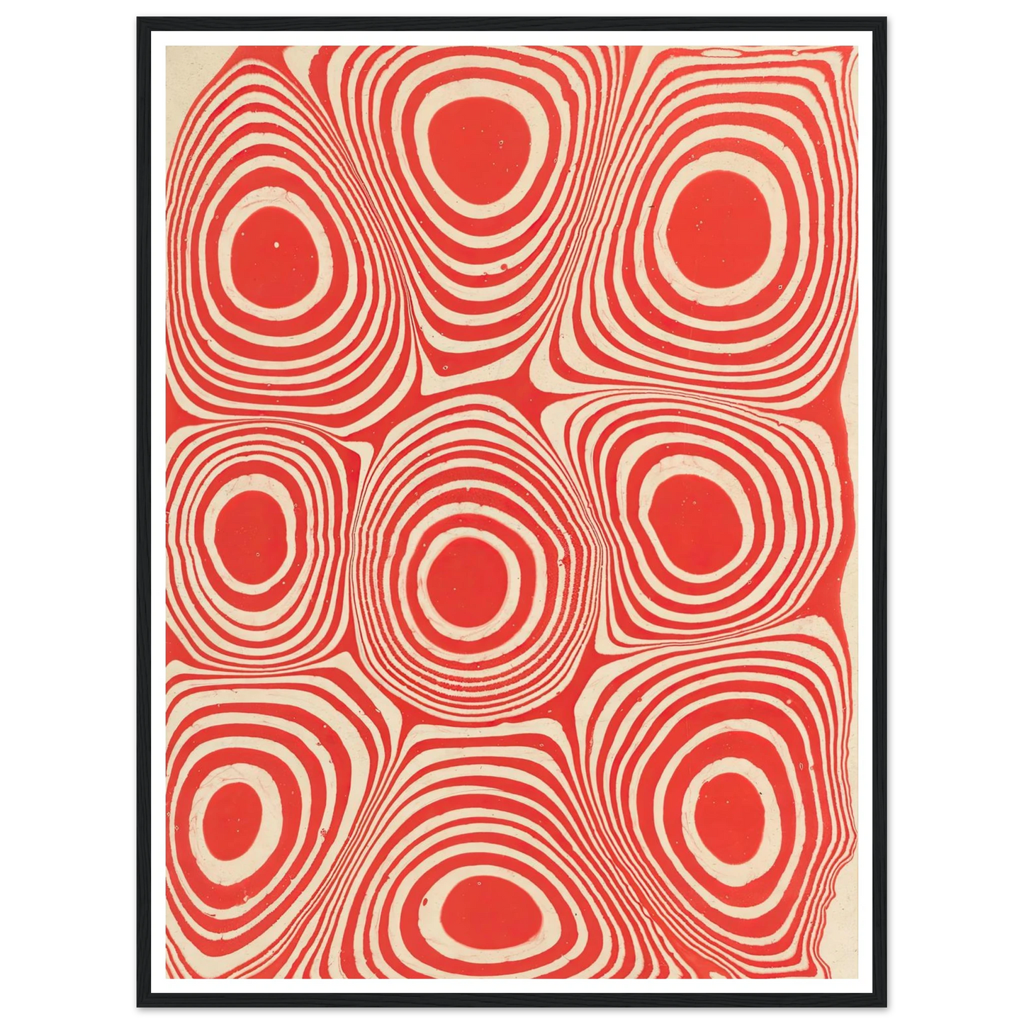 Marmorpapier (Kreise und kreisförmige Ringe) (1900 - 1921) Art Print | Anker Kyster-Quipham Collections