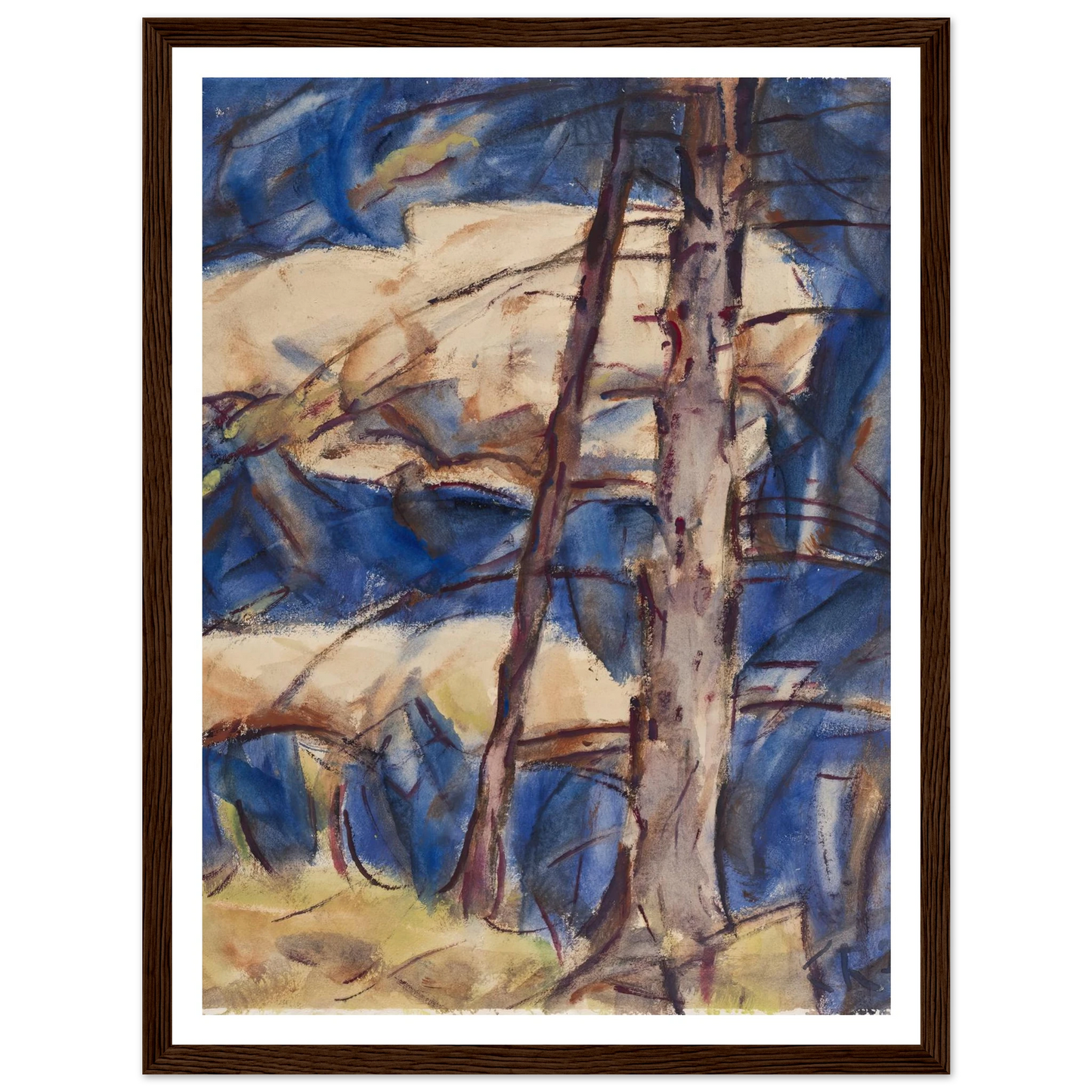 Bare Conifers (1921) Art Print | Christian Rohlfs-Quipham Collections