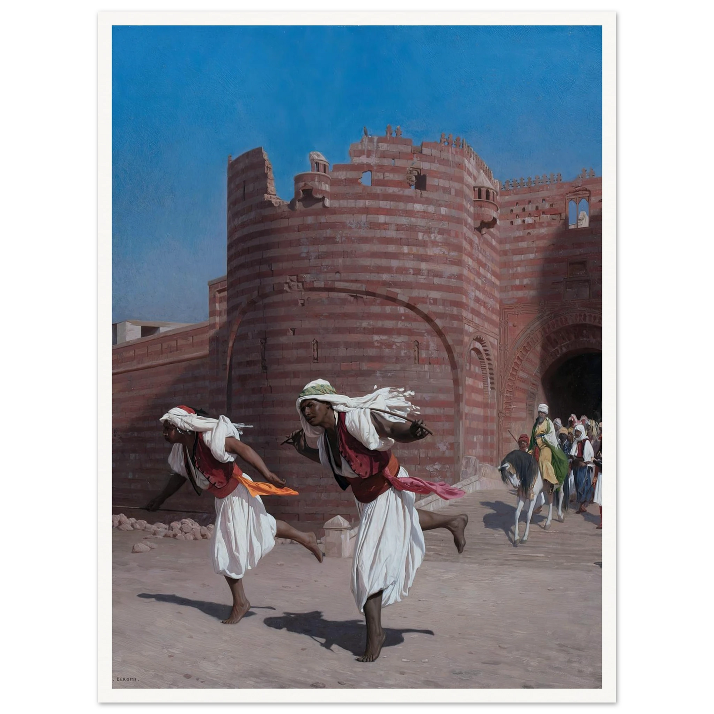 The runners of the Pasha (1867) Art Print | Jean Leon Gerome-Quipham Collections
