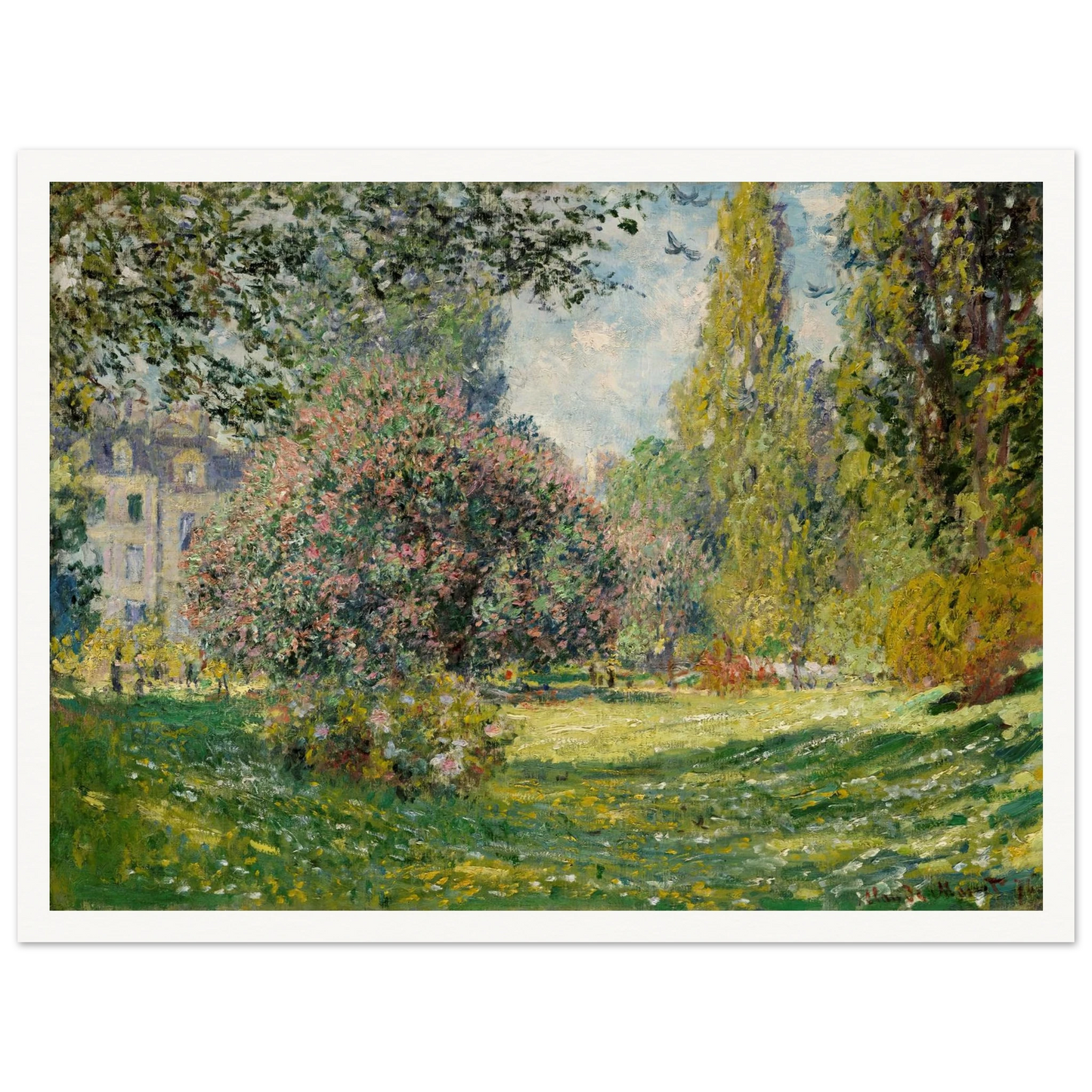 Landscape; The Parc Monceau (1876) Art Print | Claude Monet-Quipham Collections