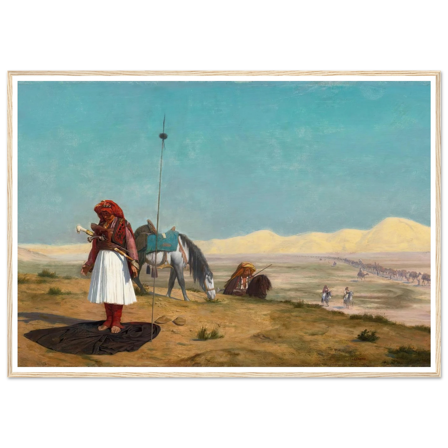 La Prière Dans Le Désert Art Print | Jean Leon Gerome-Quipham Collections