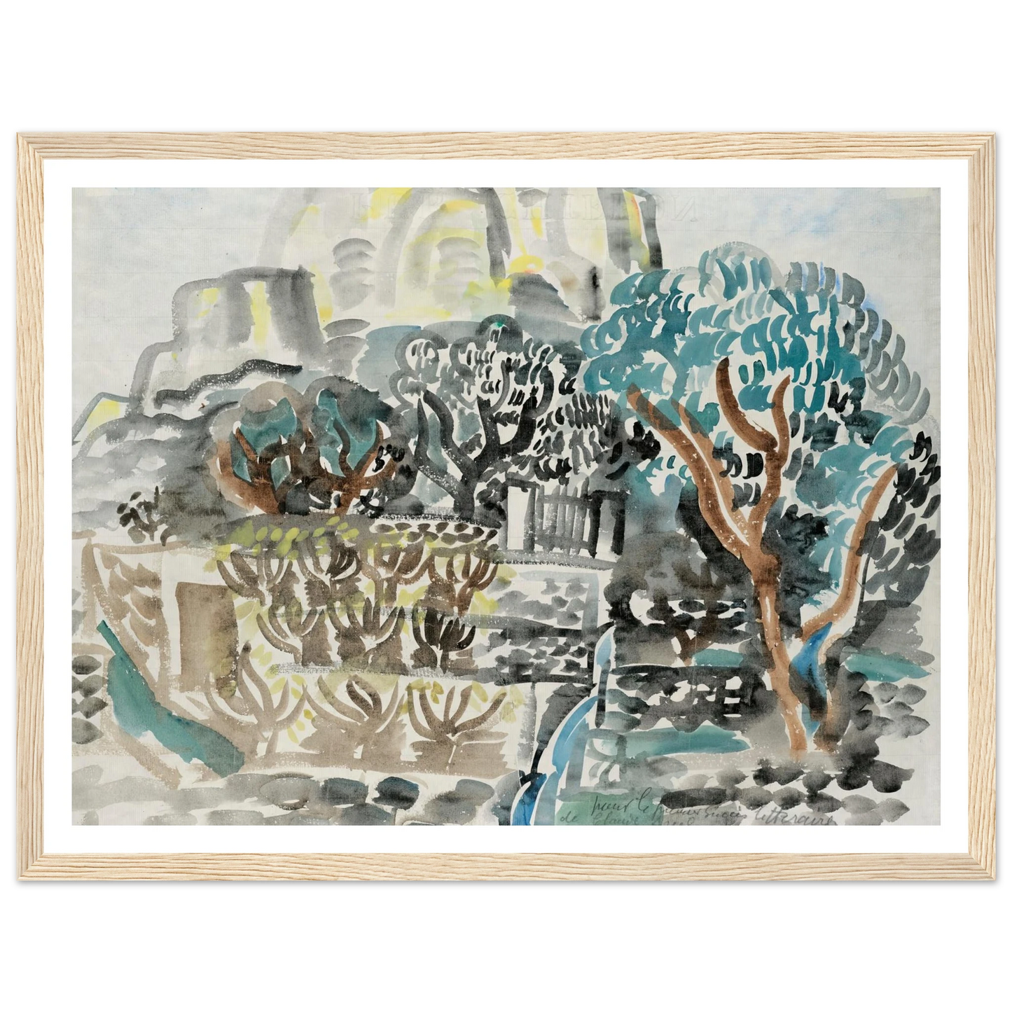 Le Baou de Saint-Jeannet (1921) Art Print | Raoul Dufy-Quipham Collections