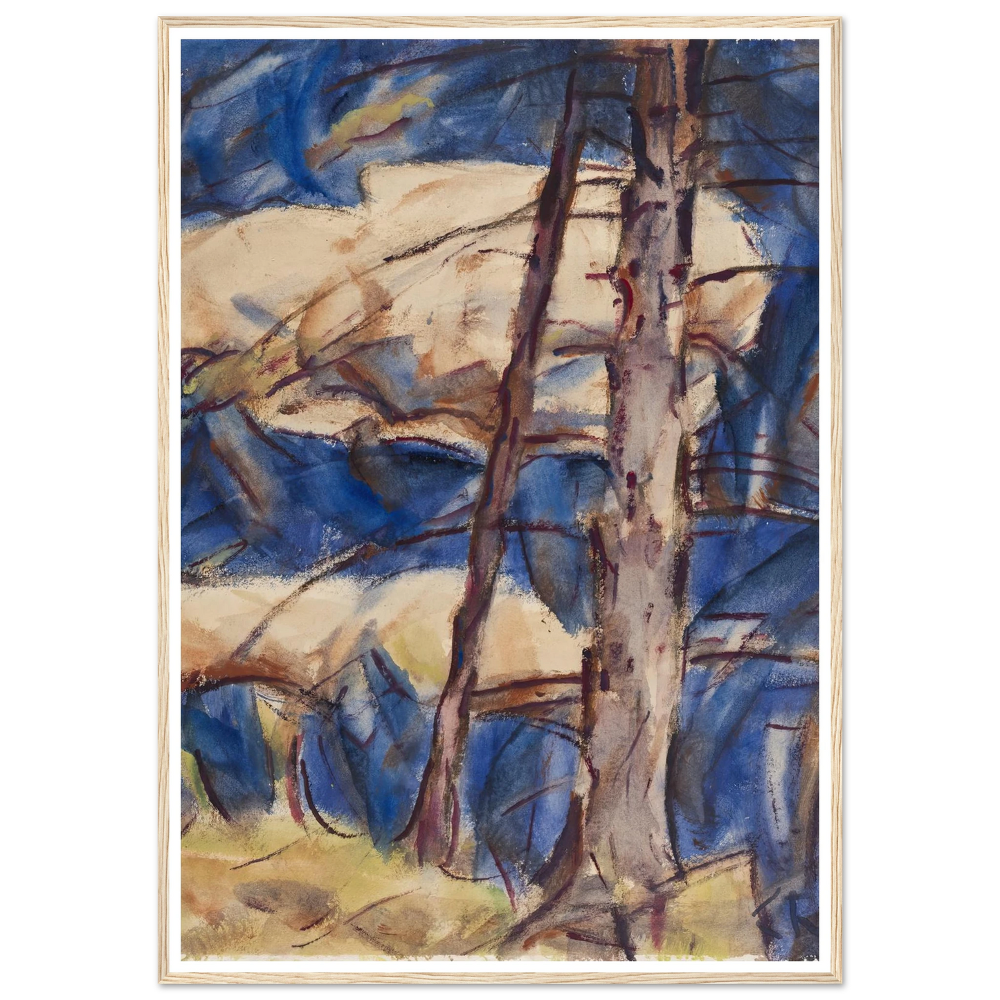Bare Conifers (1921) Art Print | Christian Rohlfs-Quipham Collections