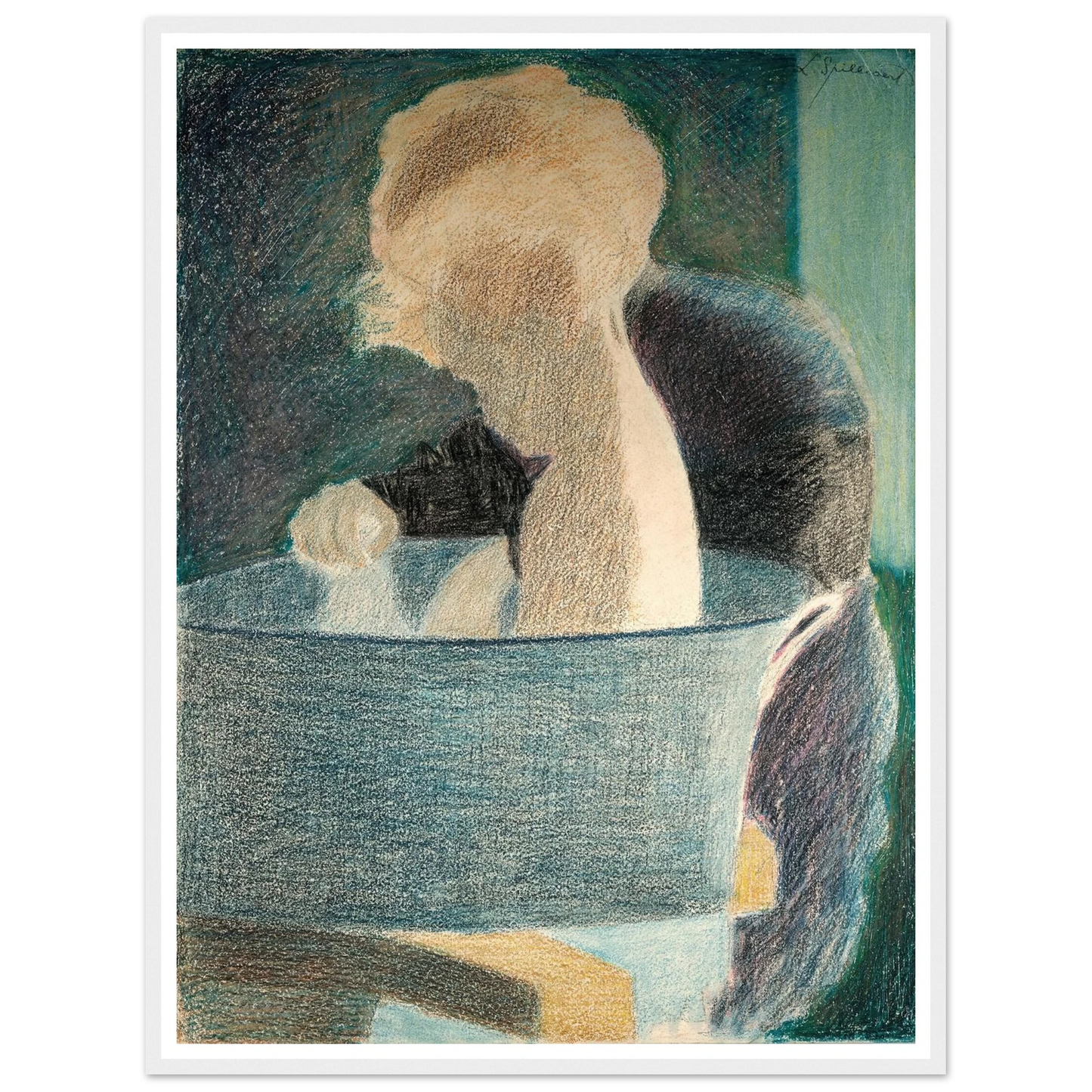Le Bain (1917) Art Print | Leon Spilliaert-Quipham Collections