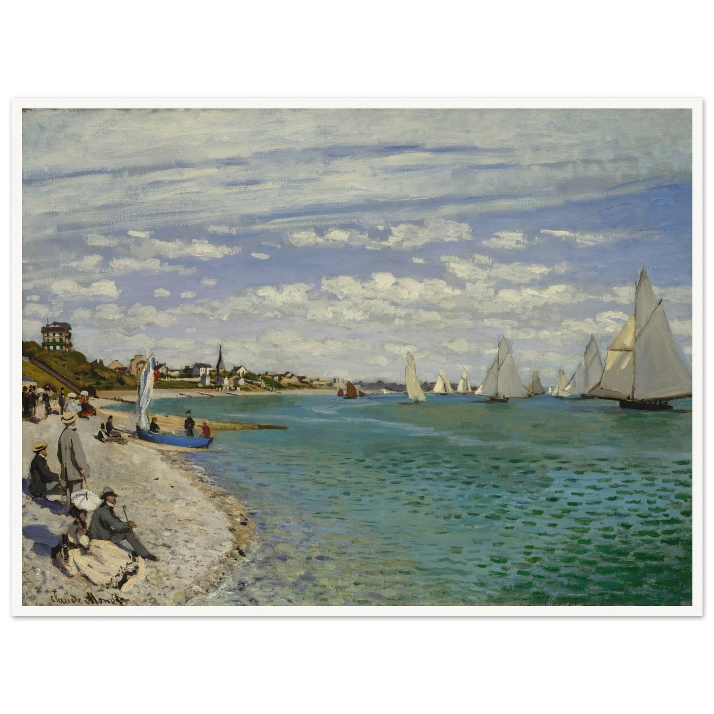 Regatta at Sainte-Adresse (1867) Art Print | Claude Monet-Quipham Collections