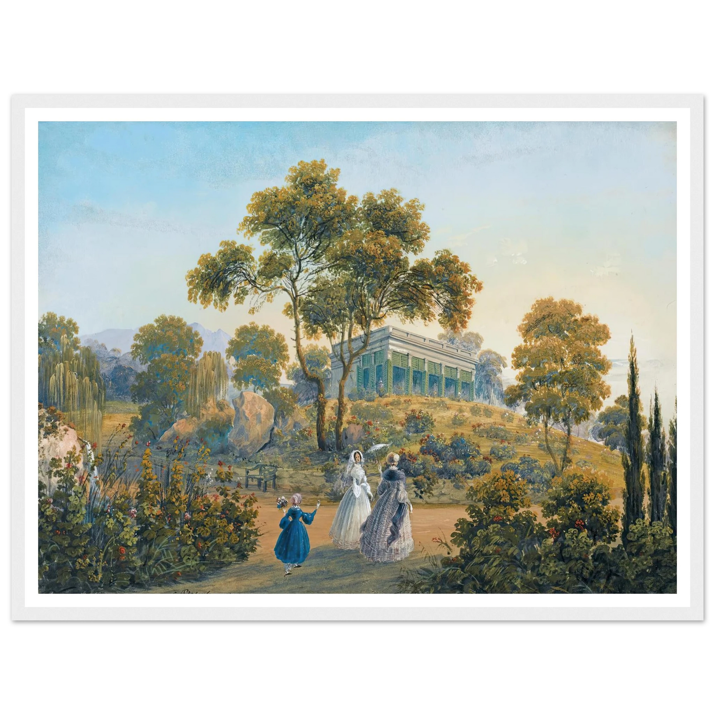 Seven Views Of Miskhor In The Crimea I (1841-1842) Art Print | Carlo Bossoli-Quipham Collections