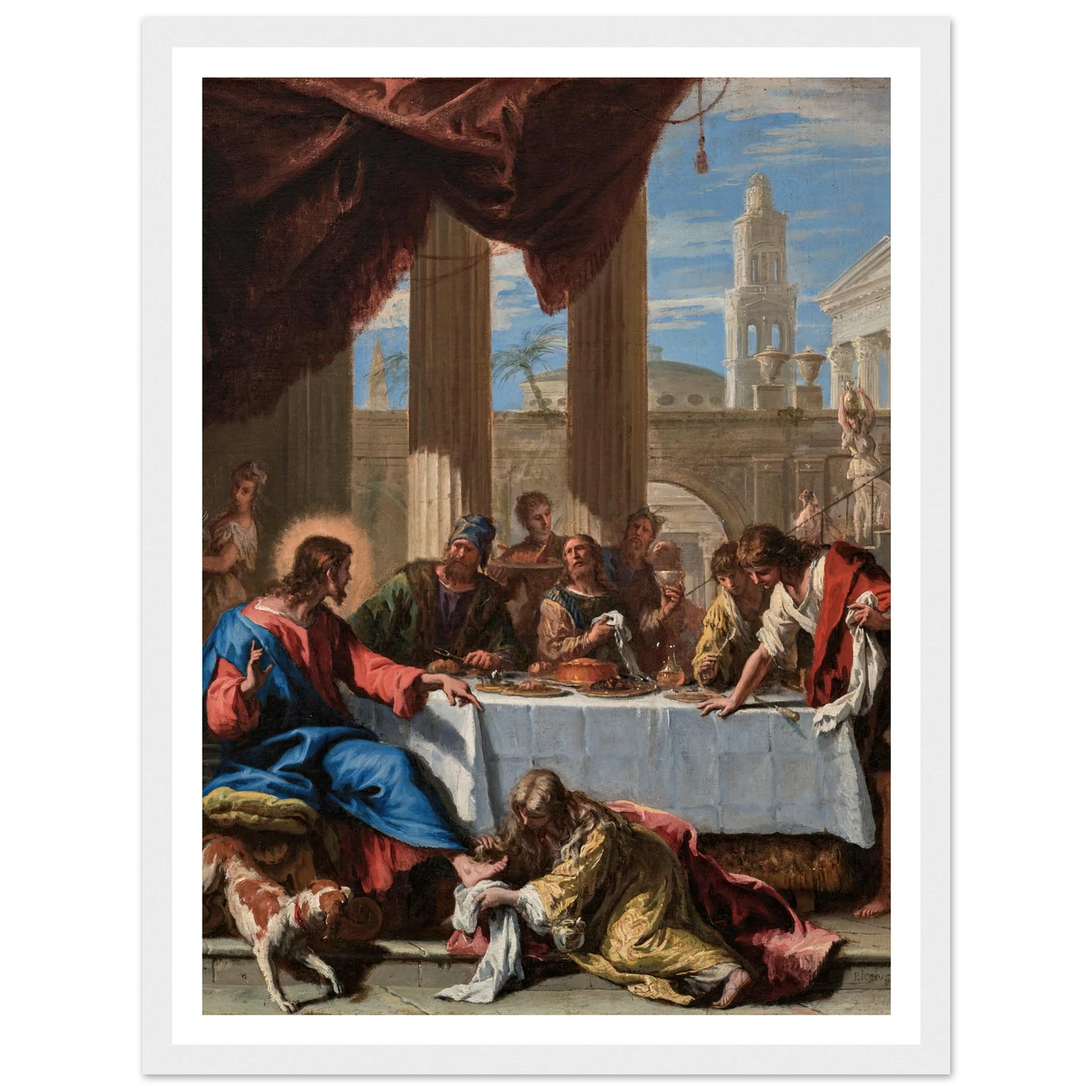 Christ in the House of Simon the Pharisee (1713) Art Print | Sebastiano Ricci-Quipham Collections