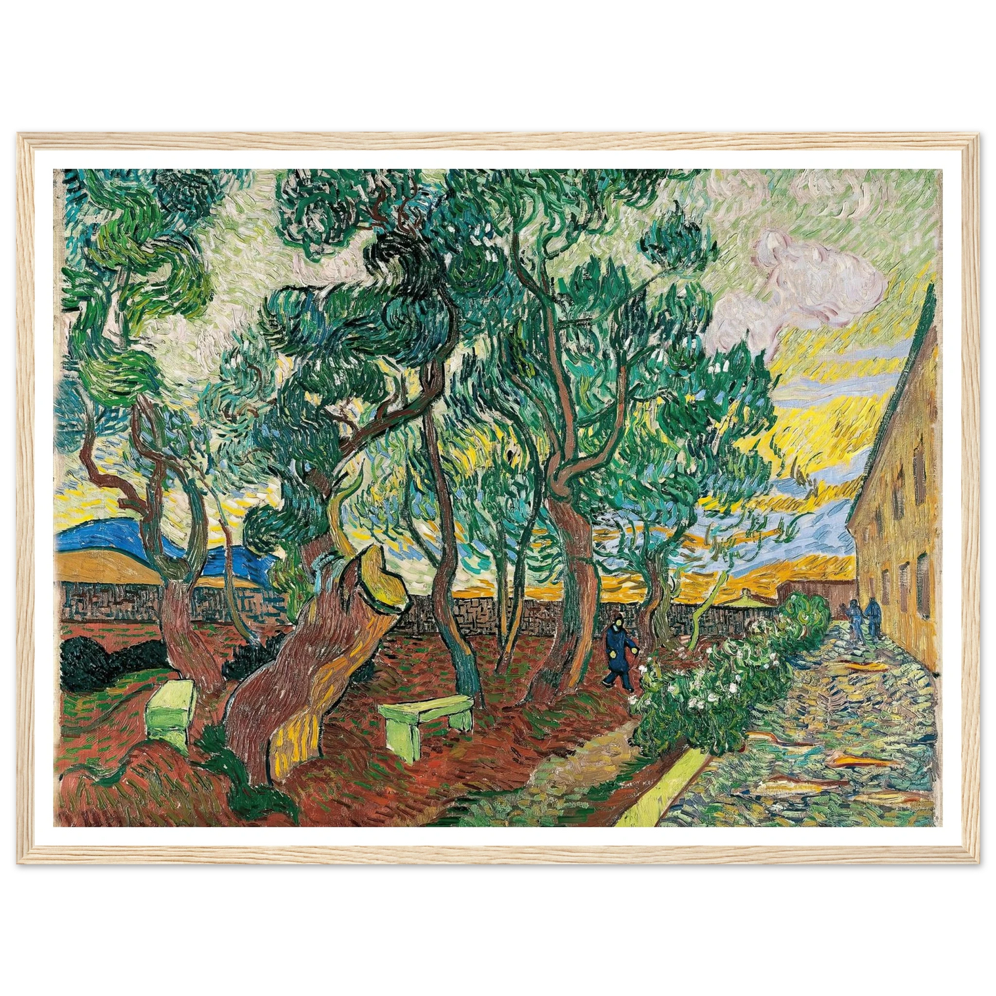 The Garden of Saint-Paul Hospital (1889) Art Print | Vincent van Gogh-Quipham Collections