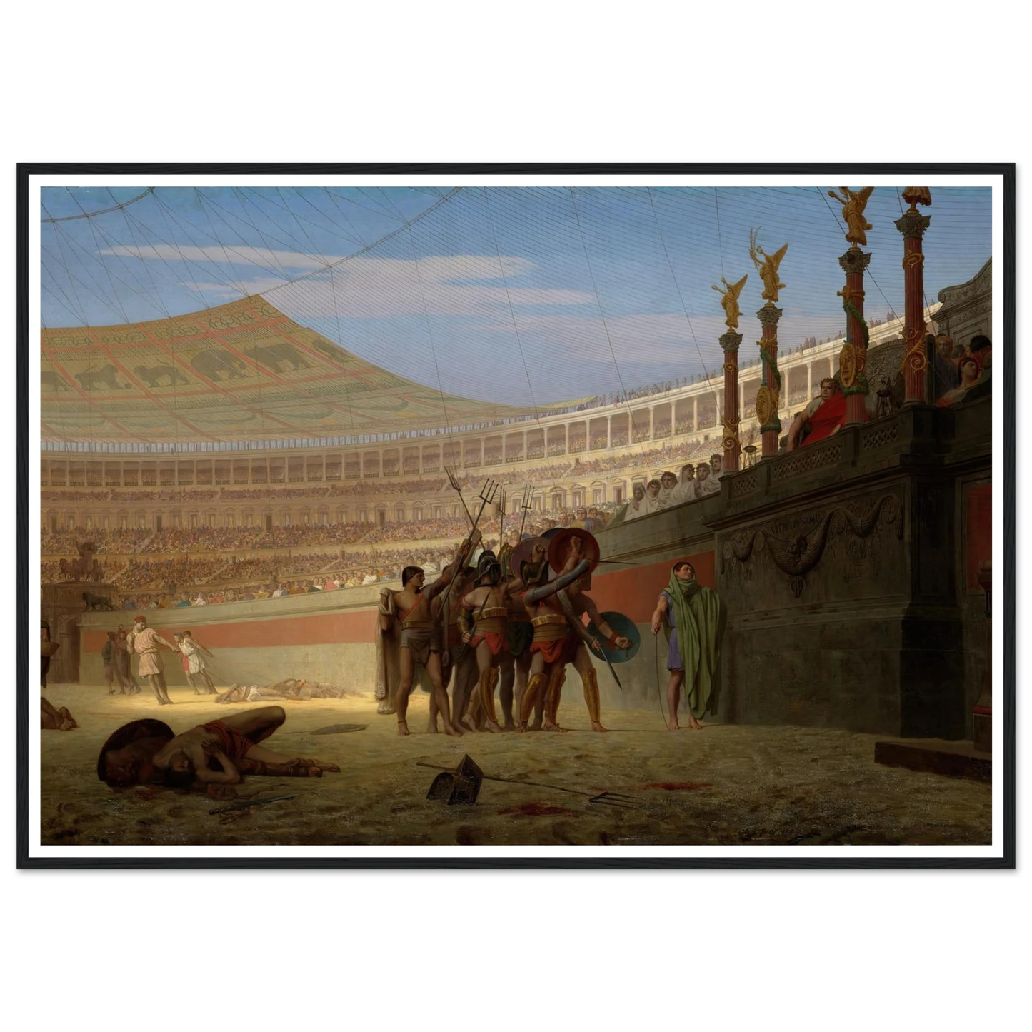 Ave Caesar! Morituri te salutant (Hail Caesar! We Who Are about to Die Salute You) (1859) Art Print | Jean Leon Gerome-Quipham Collections