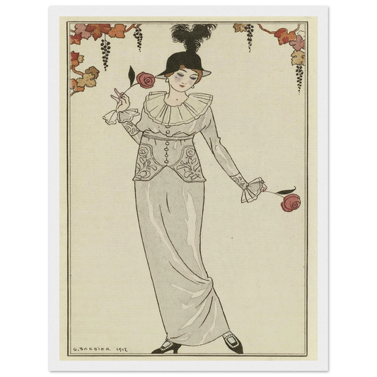 Journal des Dames et des Modes, 1912, Costumes Parisiens, no. 8 (1912) Art Print | George Barbier-Quipham Collections