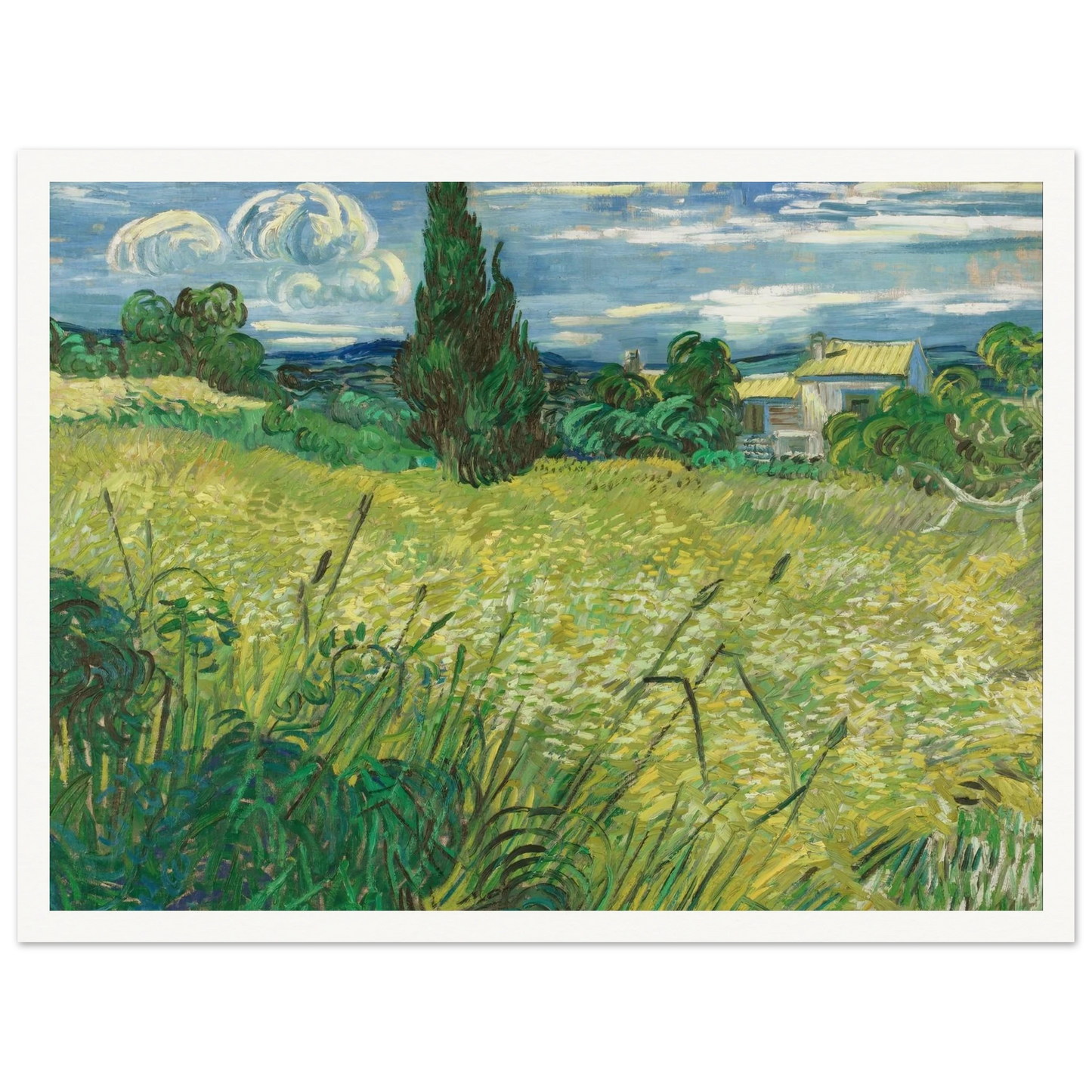 Green Field (1889) Art Print | Vincent van Gogh-Quipham Collections