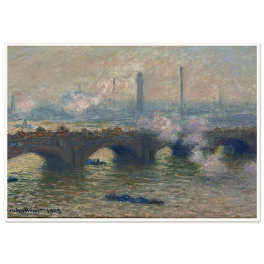 Waterloo Bridge,Gray Day (1903) Art Print | Claude Monet-Quipham Collections