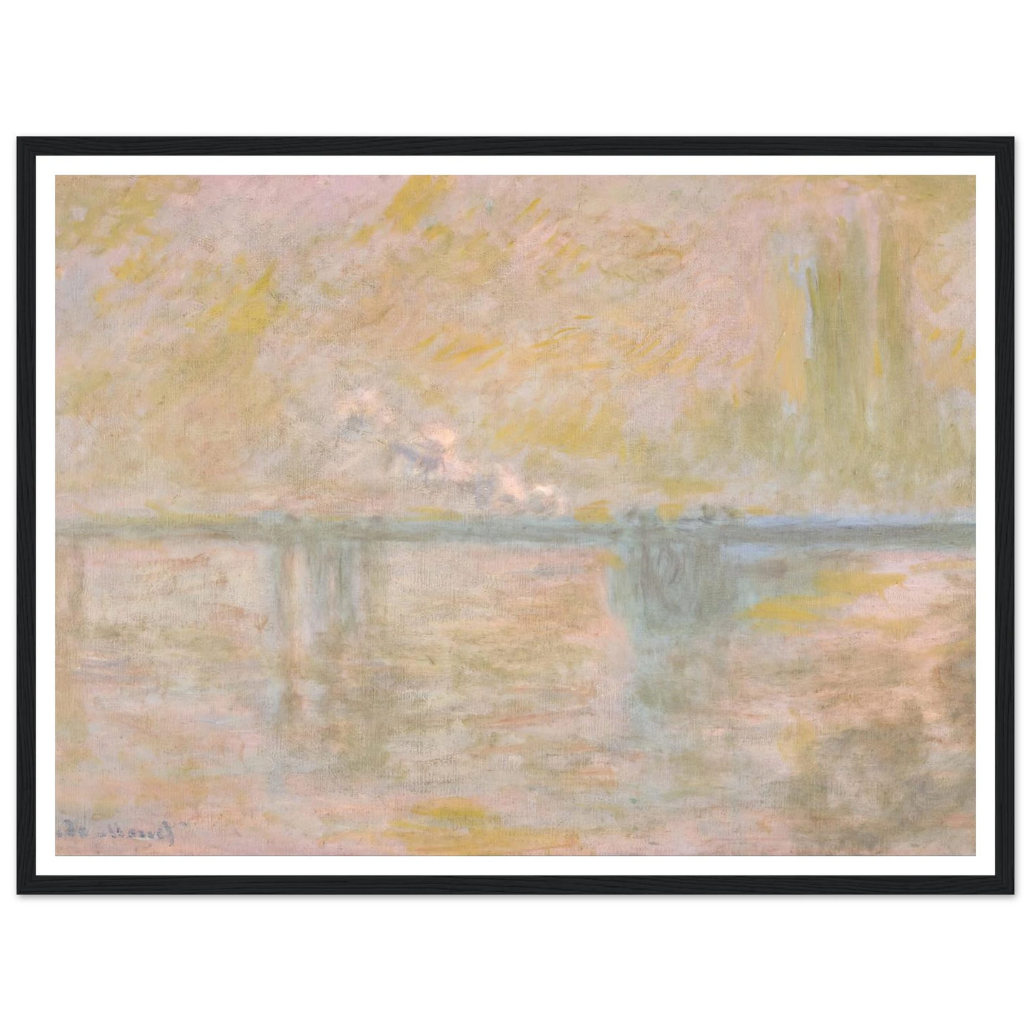 Charing-Cross Bridge in London (circa 1902) Art Print | Claude Monet-Quipham Collections