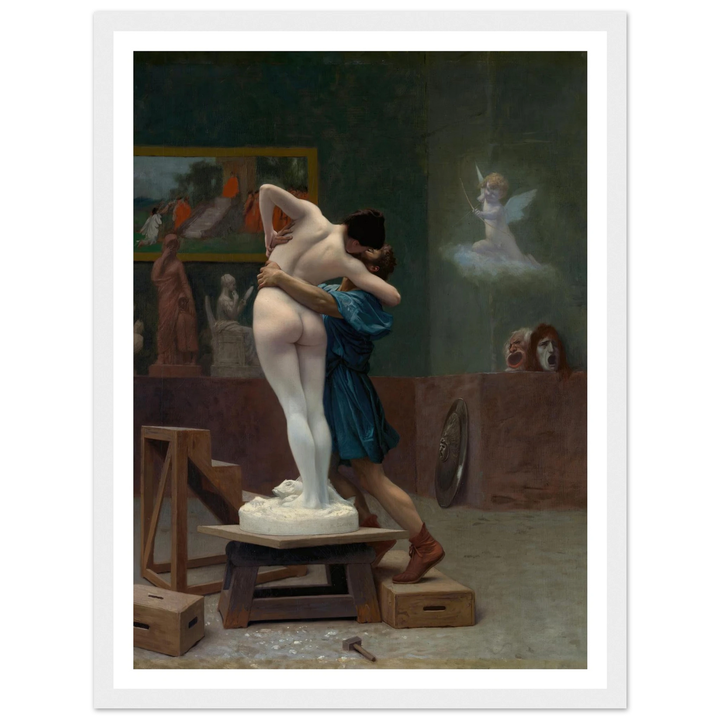 Pygmalion and Galatea (Ca. 1890) Art Print | Jean Leon Gerome-Quipham Collections