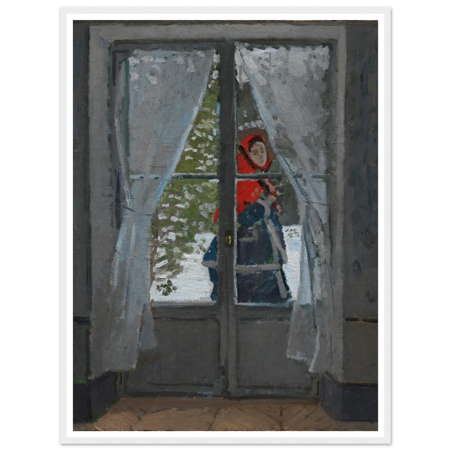 The Red Kerchief (c. 1868–73) Art Print | Claude Monet-Quipham Collections