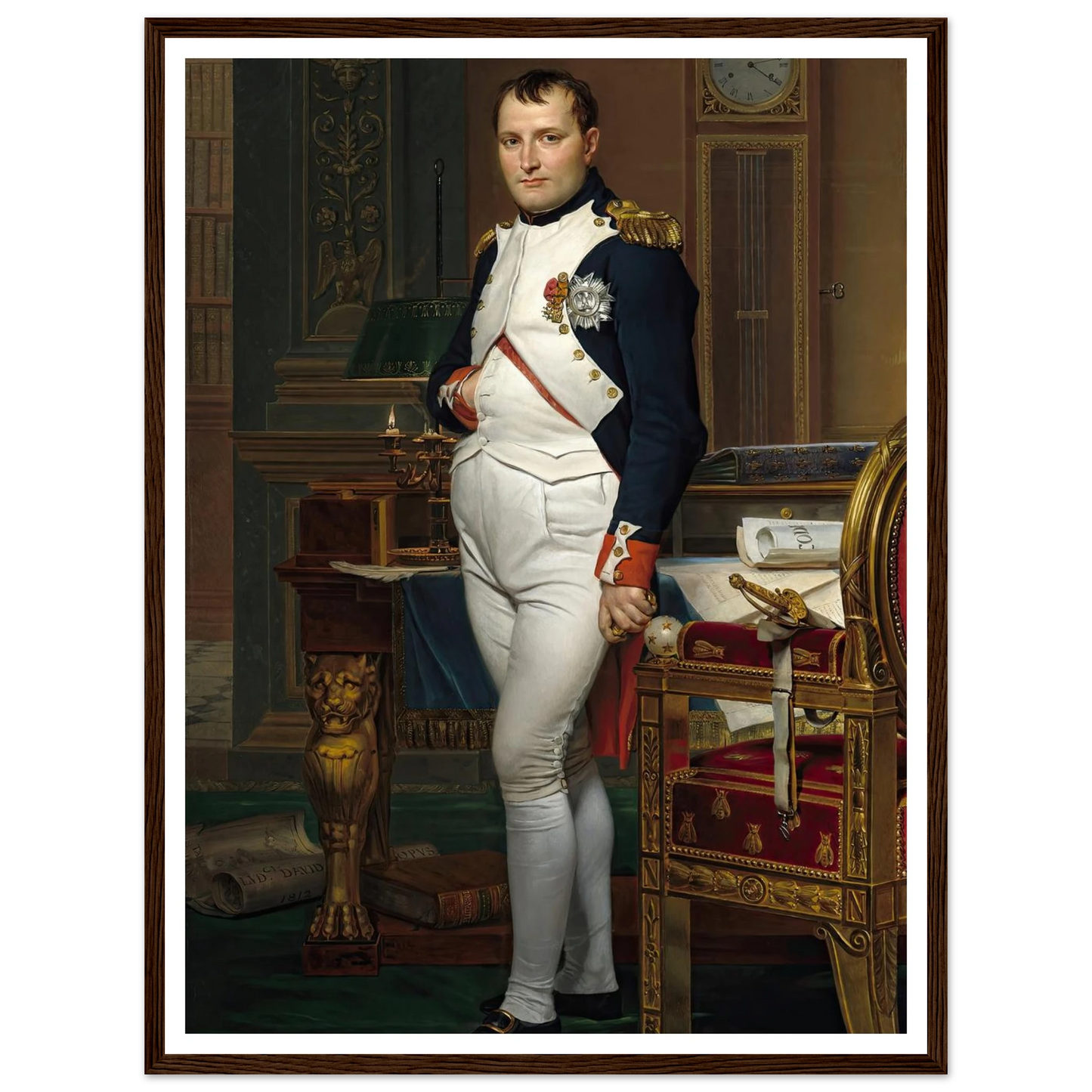 The Emperor Napoleon in His Study at the Tuileries (1812) Art Print | Jacques Louis David-Quipham Collections