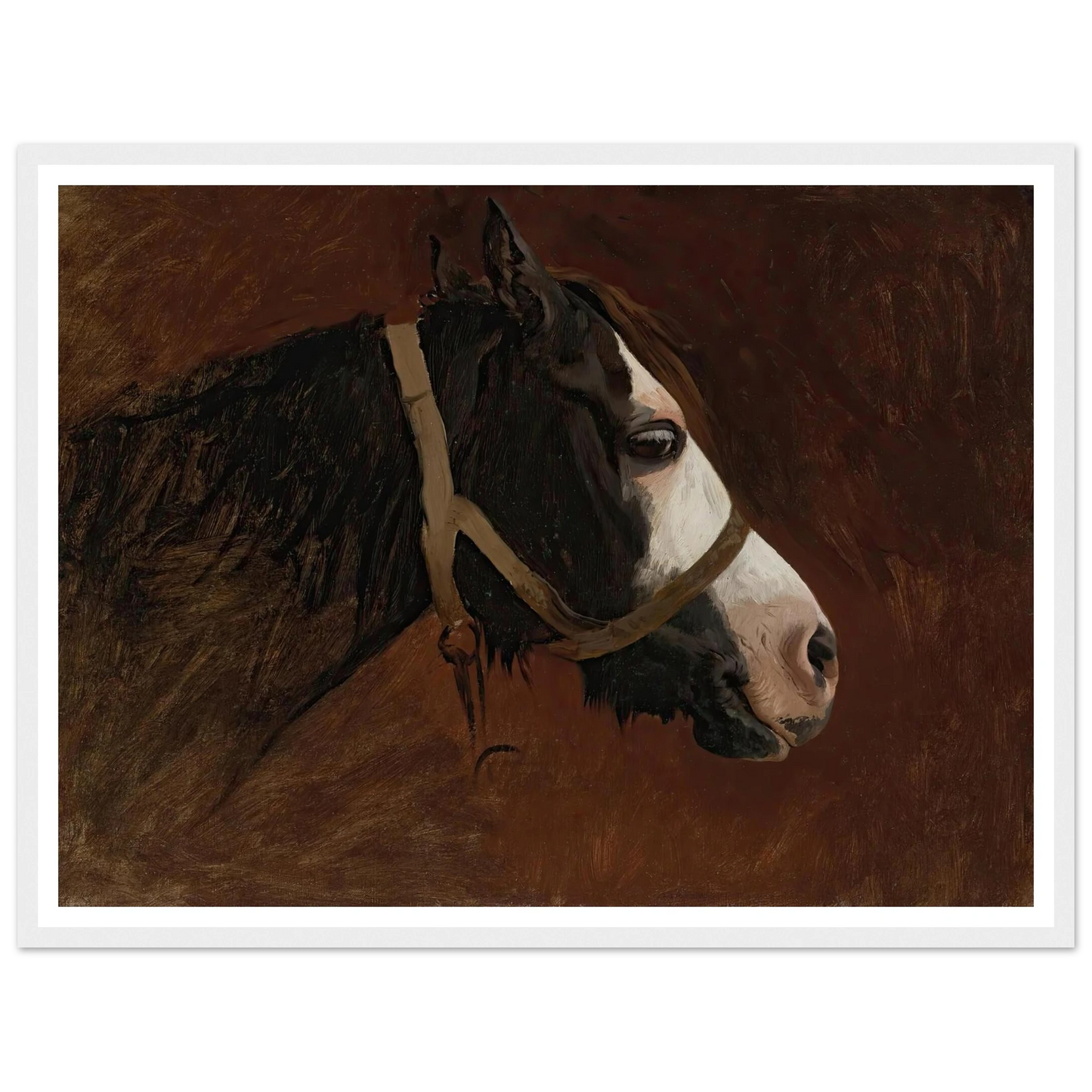 Profile Of A Horse Art Print | Jean Leon Gerome-Quipham Collections