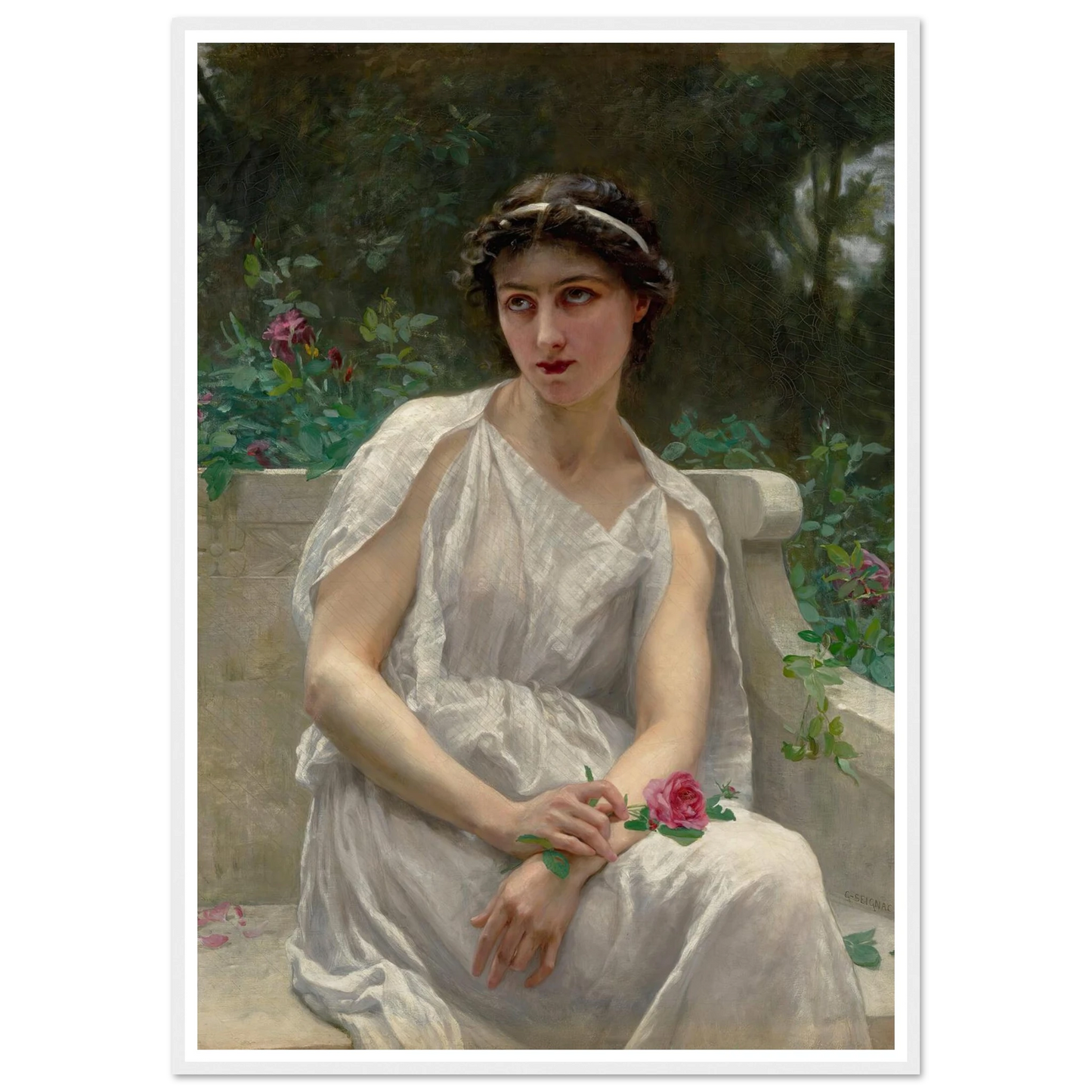 The Red Rose Art Print | Guillaume Seignac-Quipham Collections