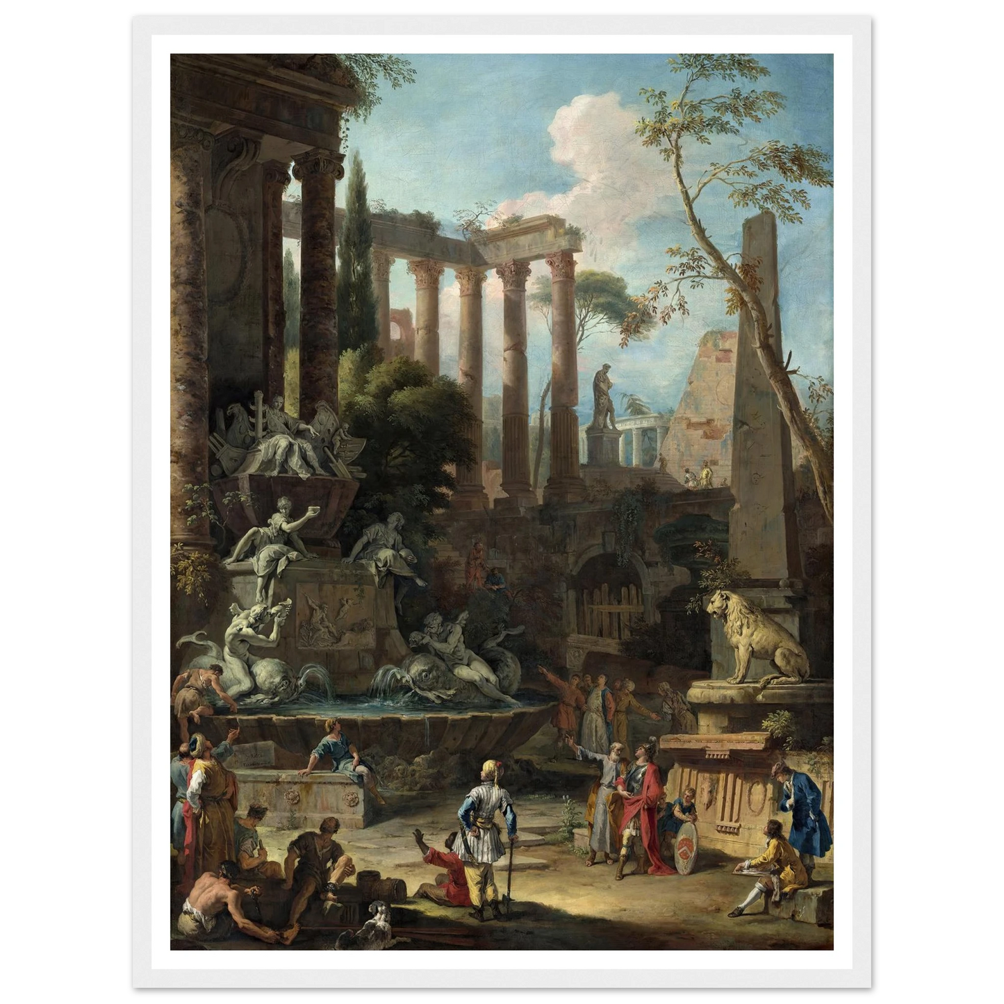 Memorial to Admiral Sir Clowdisley Shovell (1725) Art Print | Sebastiano Ricci-Quipham Collections