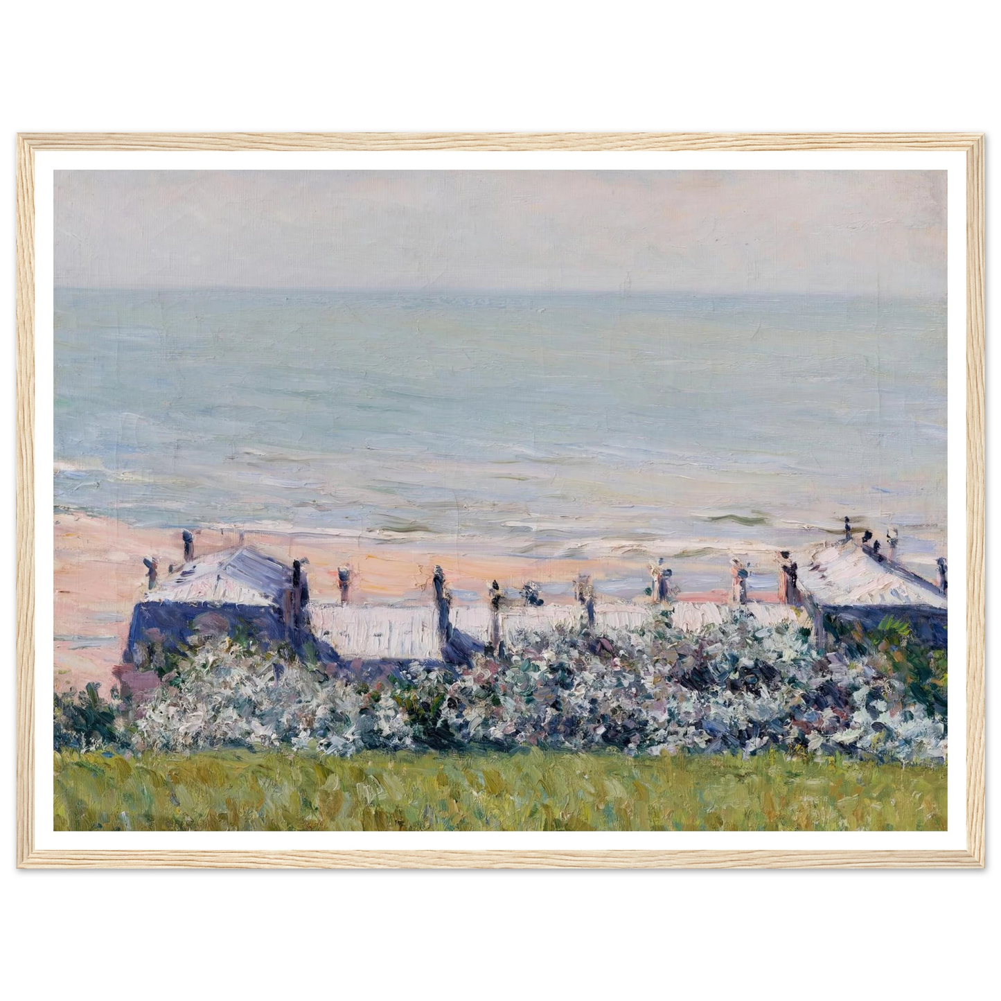 Les toits de l’Hôtel des Roches Noires, Trouville (1882) Art Print | Gustave Caillebotte-Quipham Collections