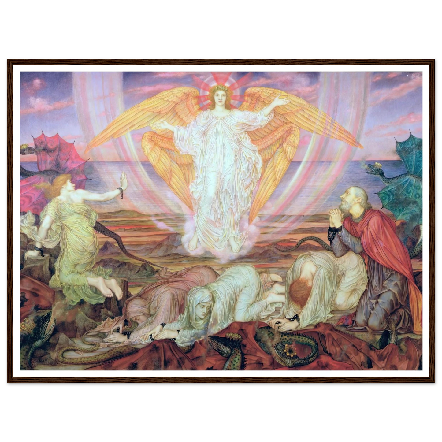 Death of the Dragon (circa 1914) Art Print | Evelyn de Morgan-Quipham Collections