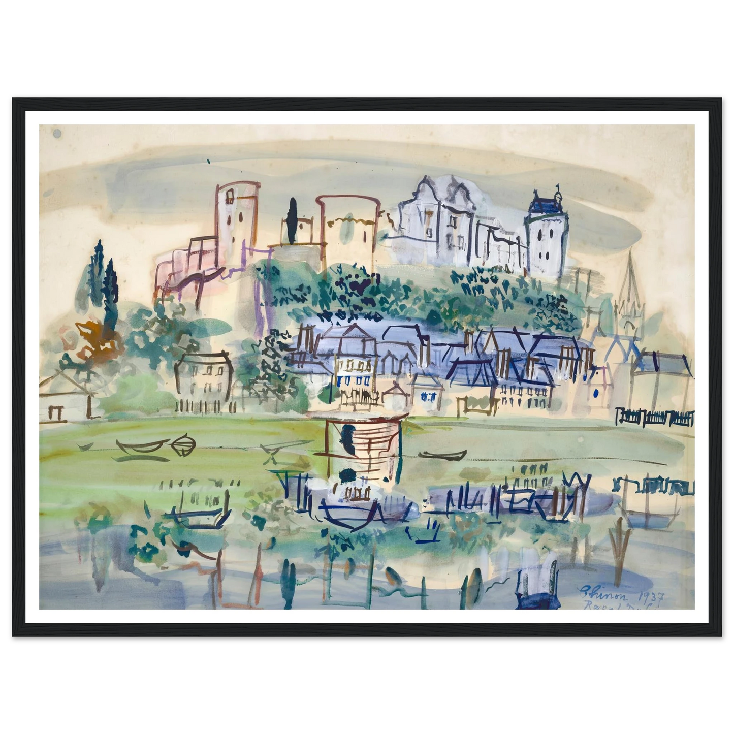 Chinon (1937) Art Print | Raoul Dufy-Quipham Collections