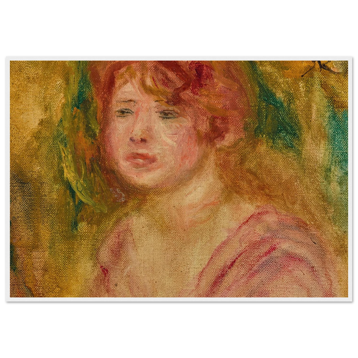 Andrée en buste (1915) Art Print | Pierre Auguste Renoir-Quipham Collections