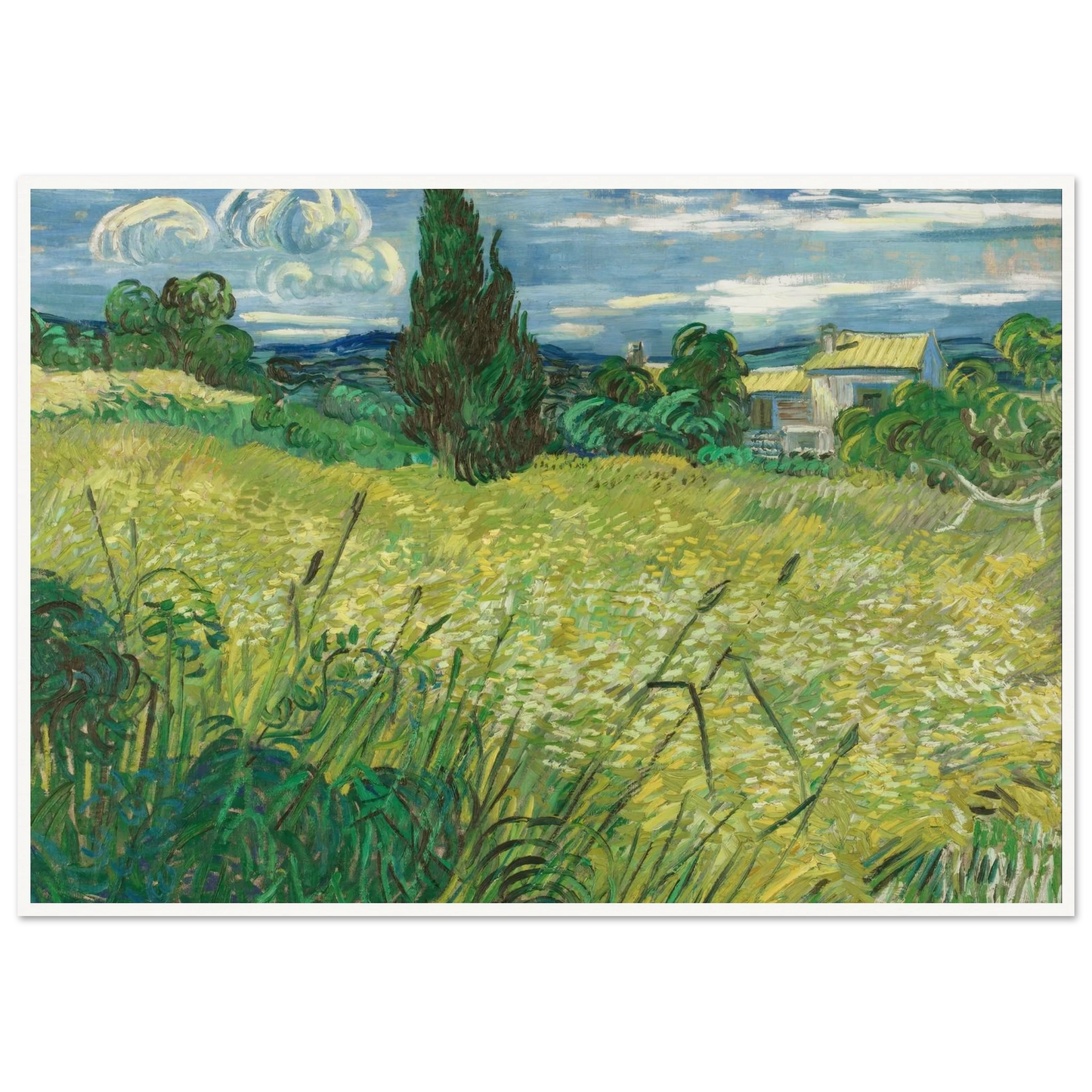 Green Field (1889) Art Print | Vincent van Gogh-Quipham Collections