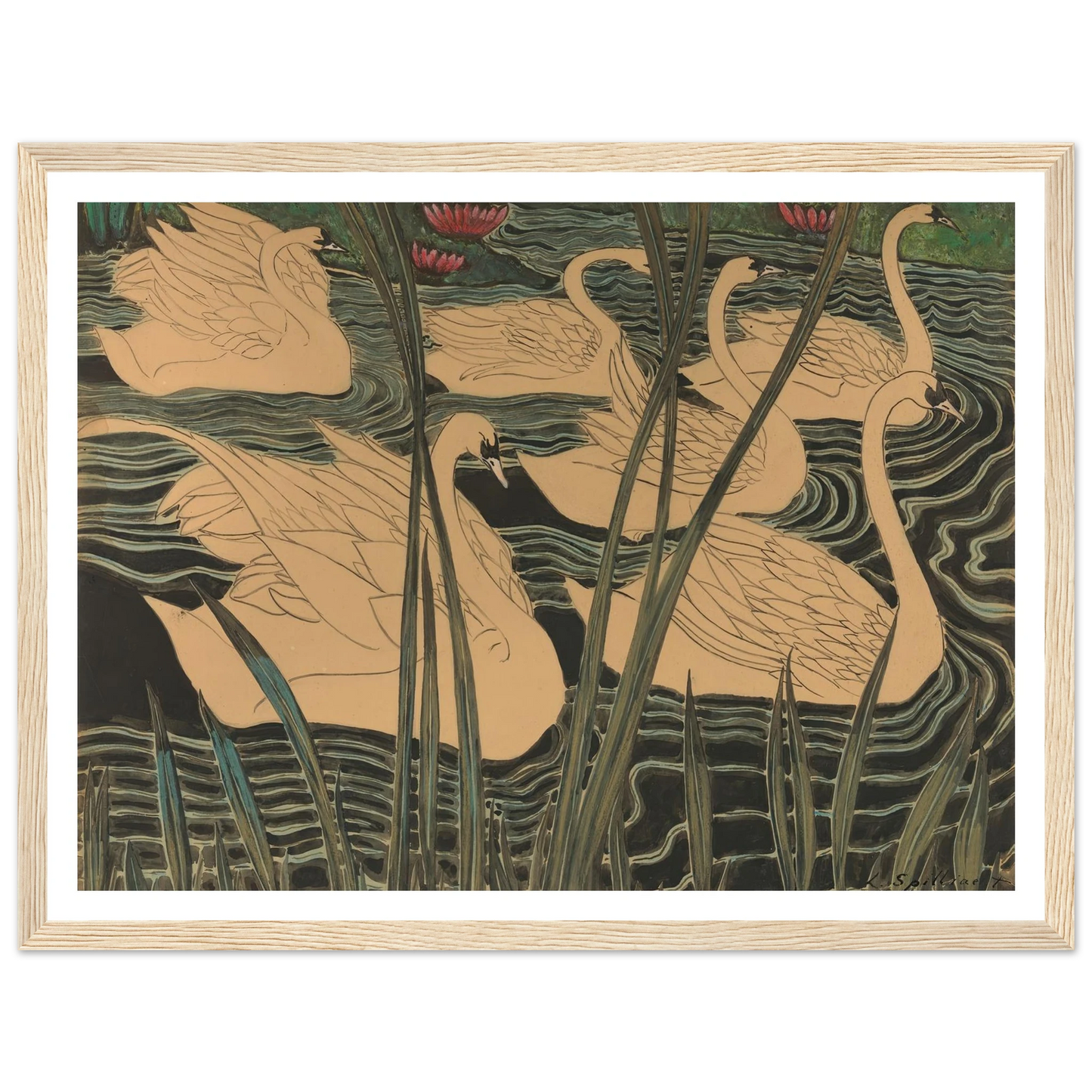 Zwanen (1904) Art Print | Leon Spilliaert-Quipham Collections