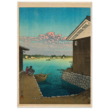 Hizen Yobuko no asa (Morning in Yobuko, Hizen) (1948) Art Print | Kawase Hasui-Quipham Collections
