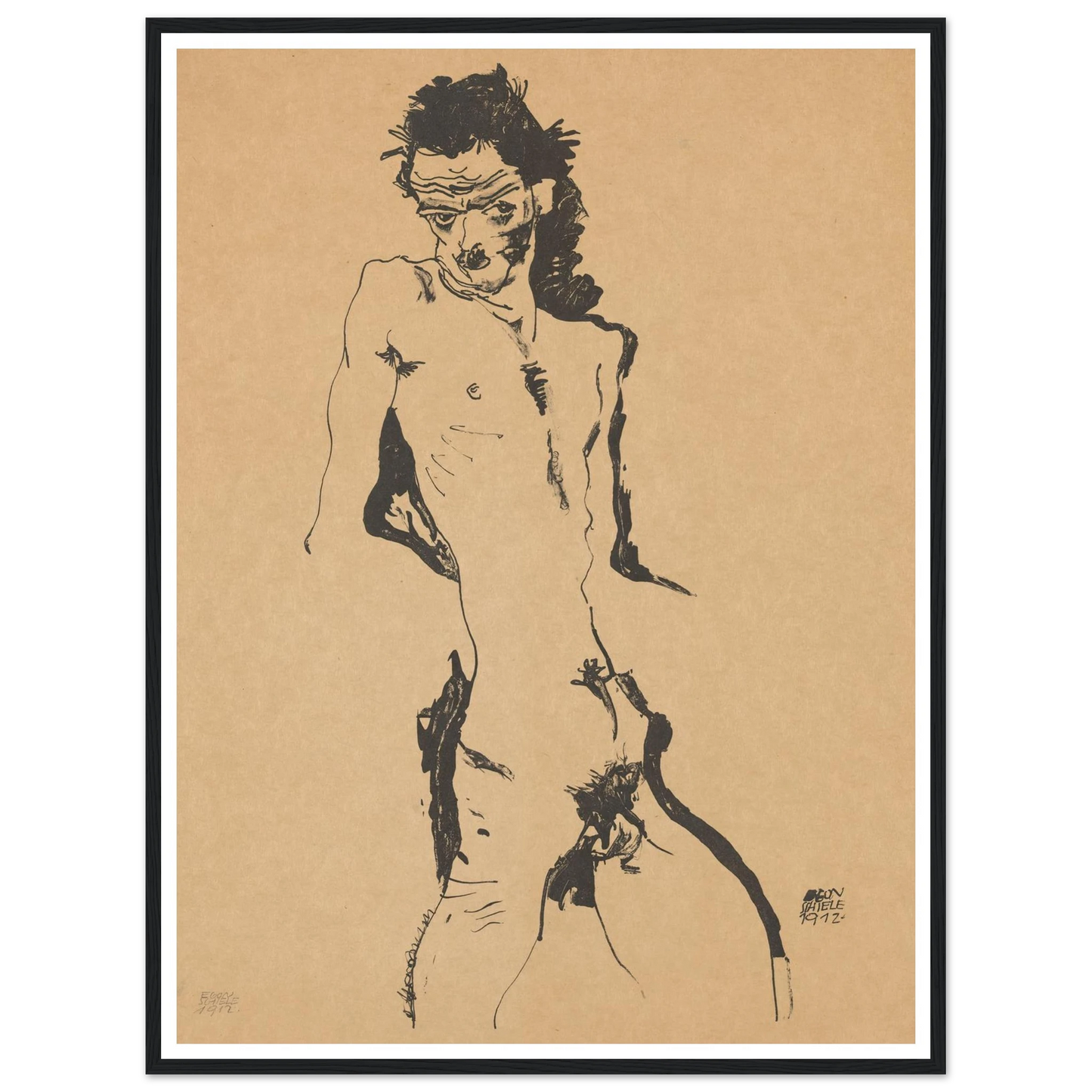 Selbstporträt (1988) Art Print | Egon Schiele-Quipham Collections