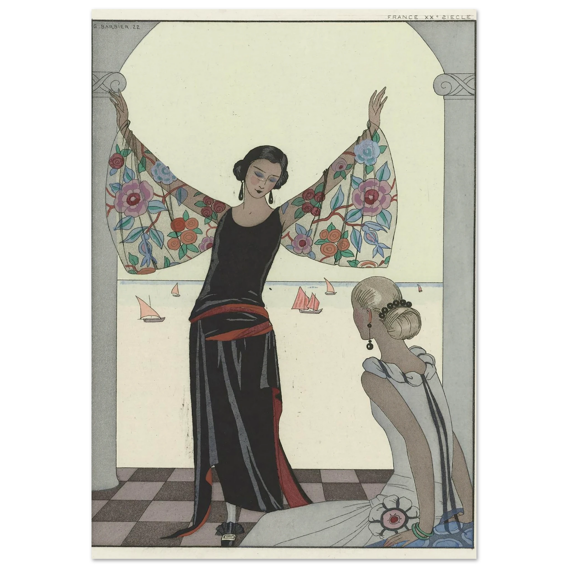 Voici mes ailes ! (1922) Art Print | George Barbier-Quipham Collections