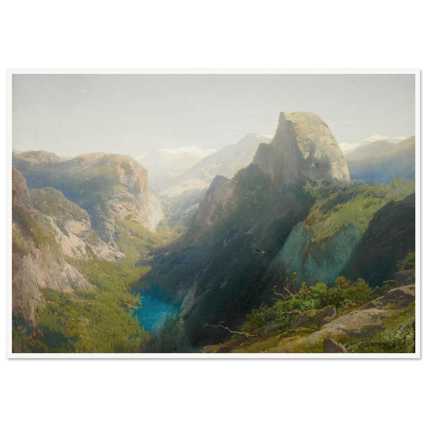 Mirror Lake, Yosemite (1874-1875) Art Print | Hermann Ottomar Herzog-Quipham Collections
