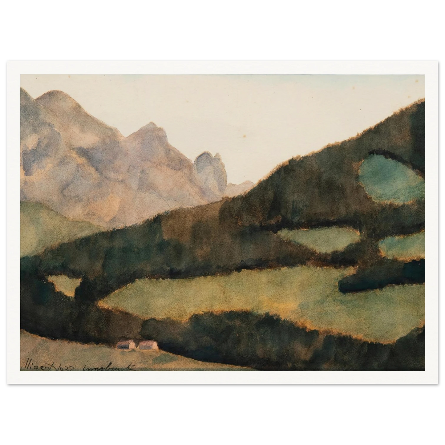 Paysage d’Innsbruck (1932) Art Print | Leon Spilliaert-Quipham Collections
