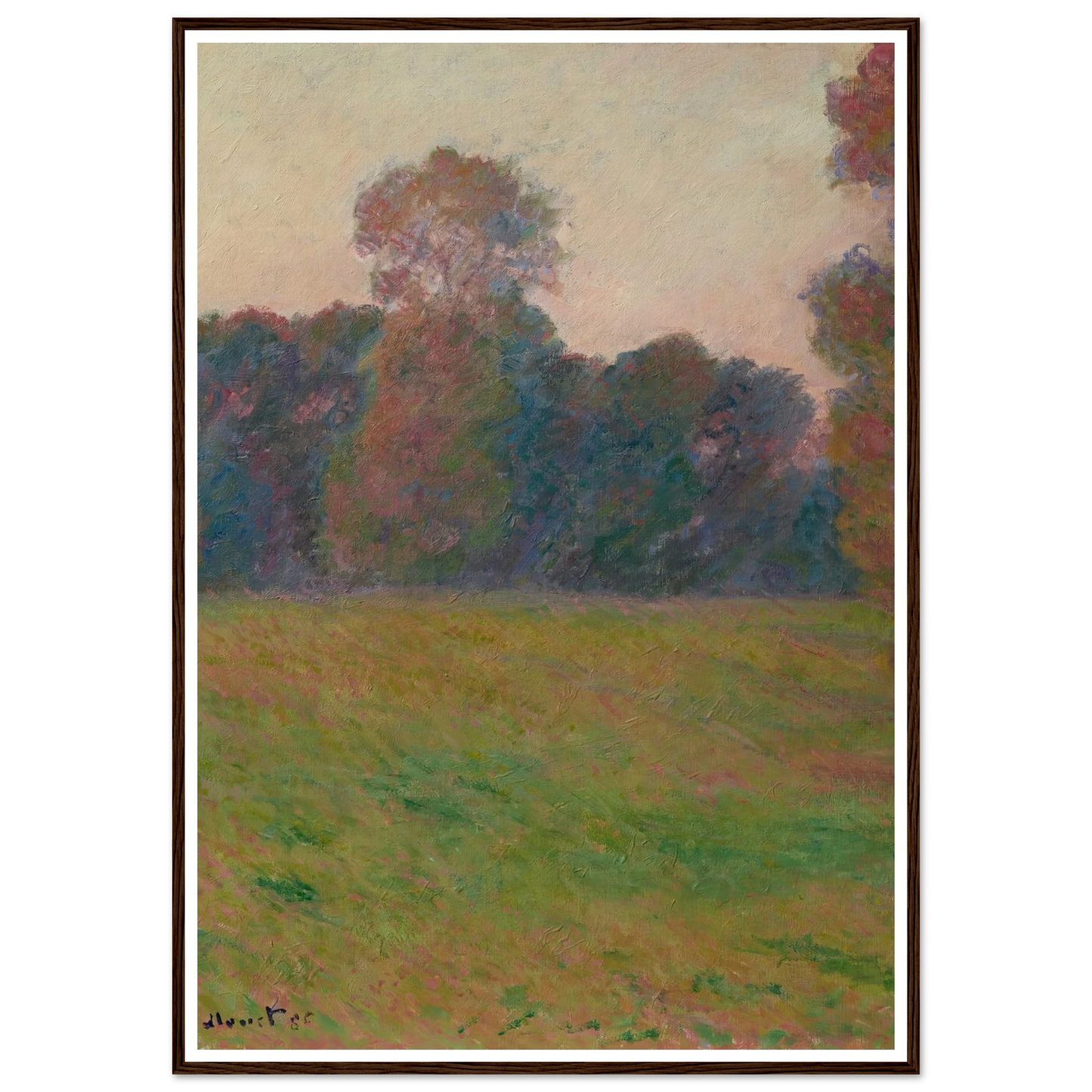 Prairie à Giverny (1886) Art Print | Claude Monet-Quipham Collections