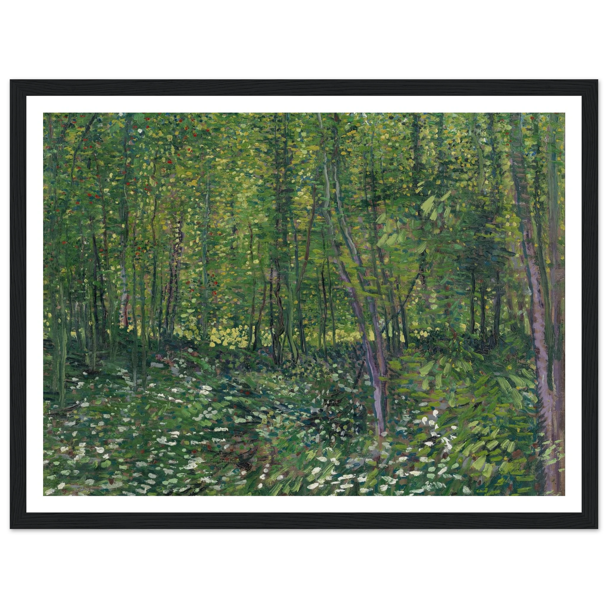 Trees and undergrowth (1887) Art Print | Vincent van Gogh-Quipham Collections