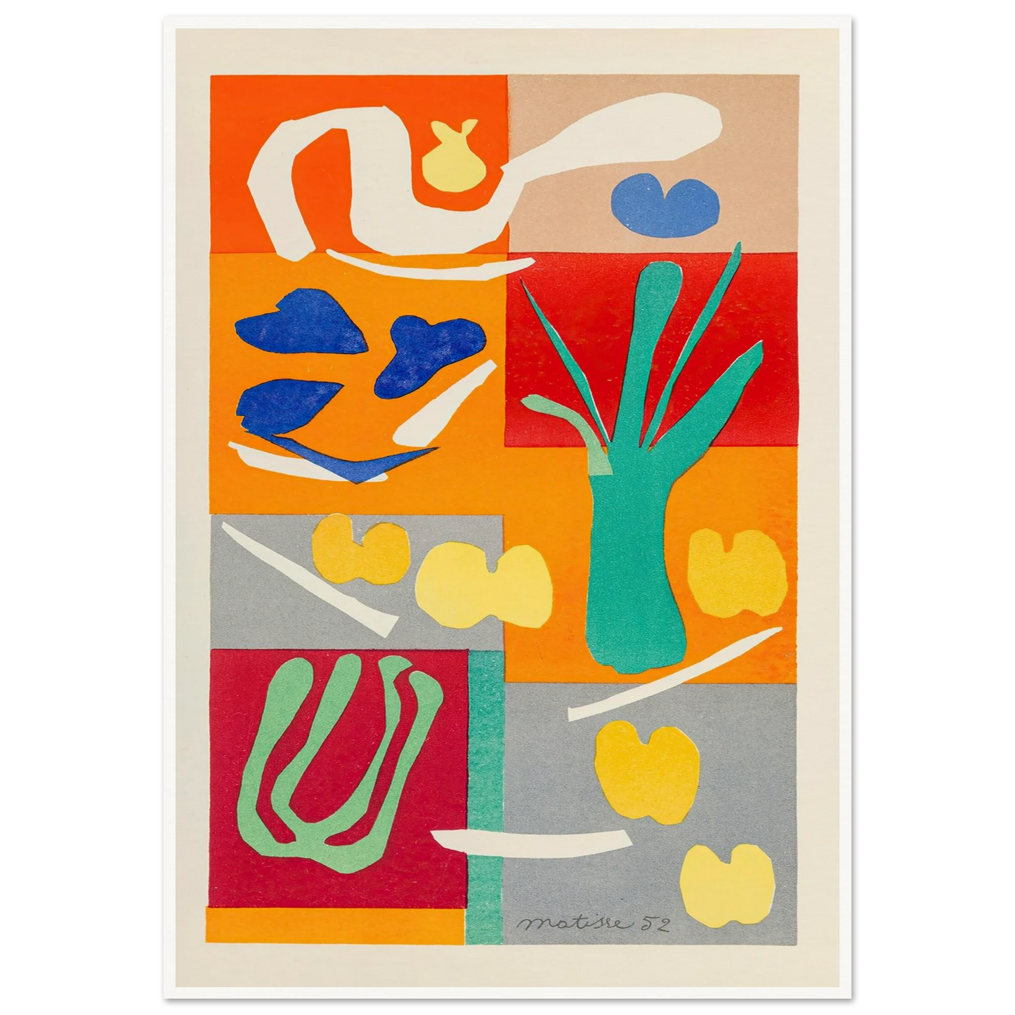 Végétaux (1952) Art Print | Henri Matisse-Quipham Collections