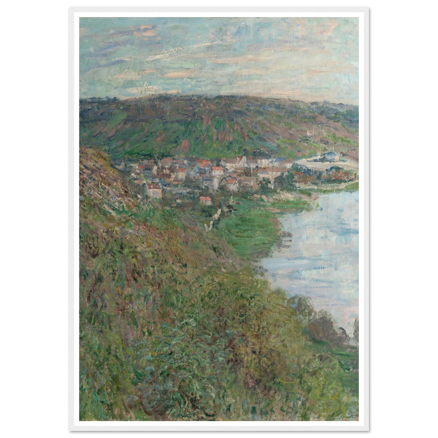 View of Vétheuil (1880) Art Print | Claude Monet-Quipham Collections