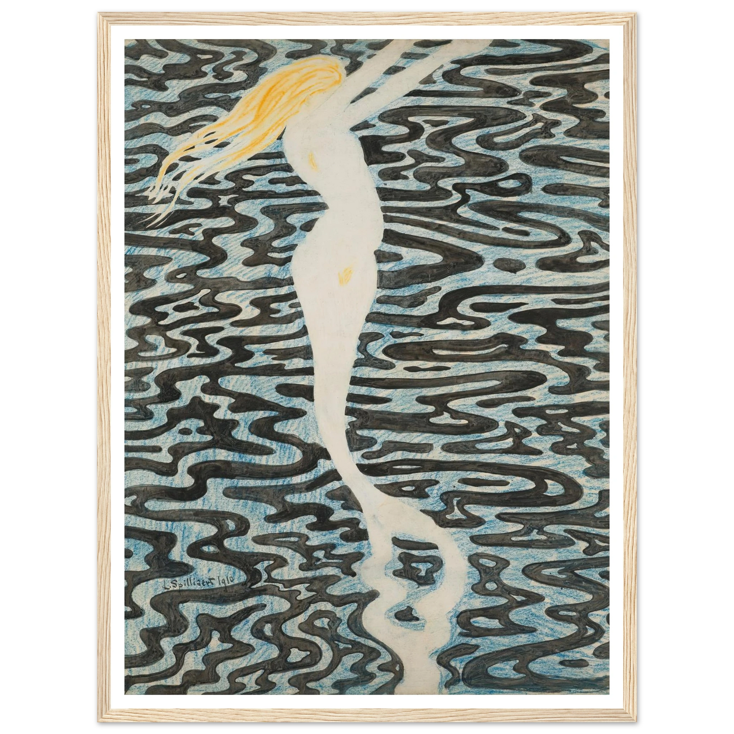 Sirène (Baigneuse) (1910) Art Print | Leon Spilliaert-Quipham Collections