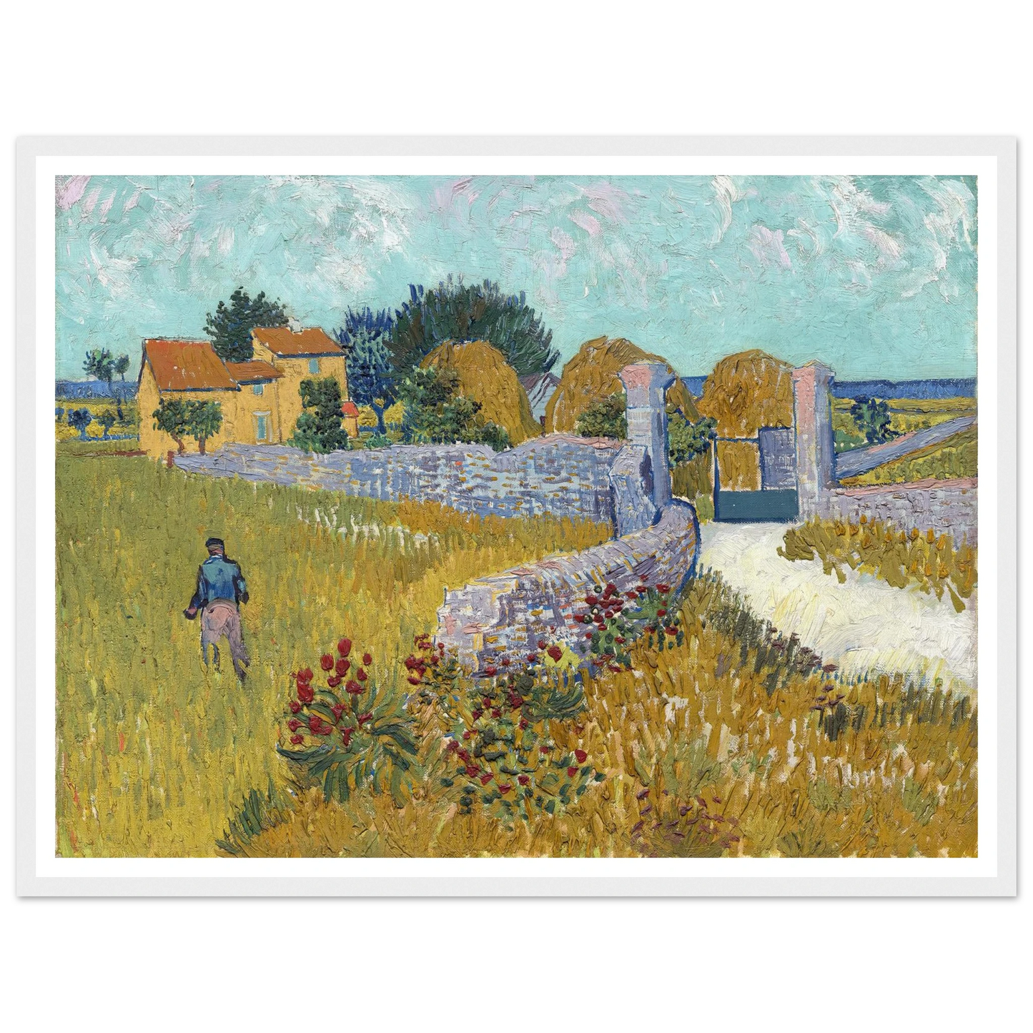 Farmhouse in Provence (1888) Art Print | Vincent van Gogh-Quipham Collections