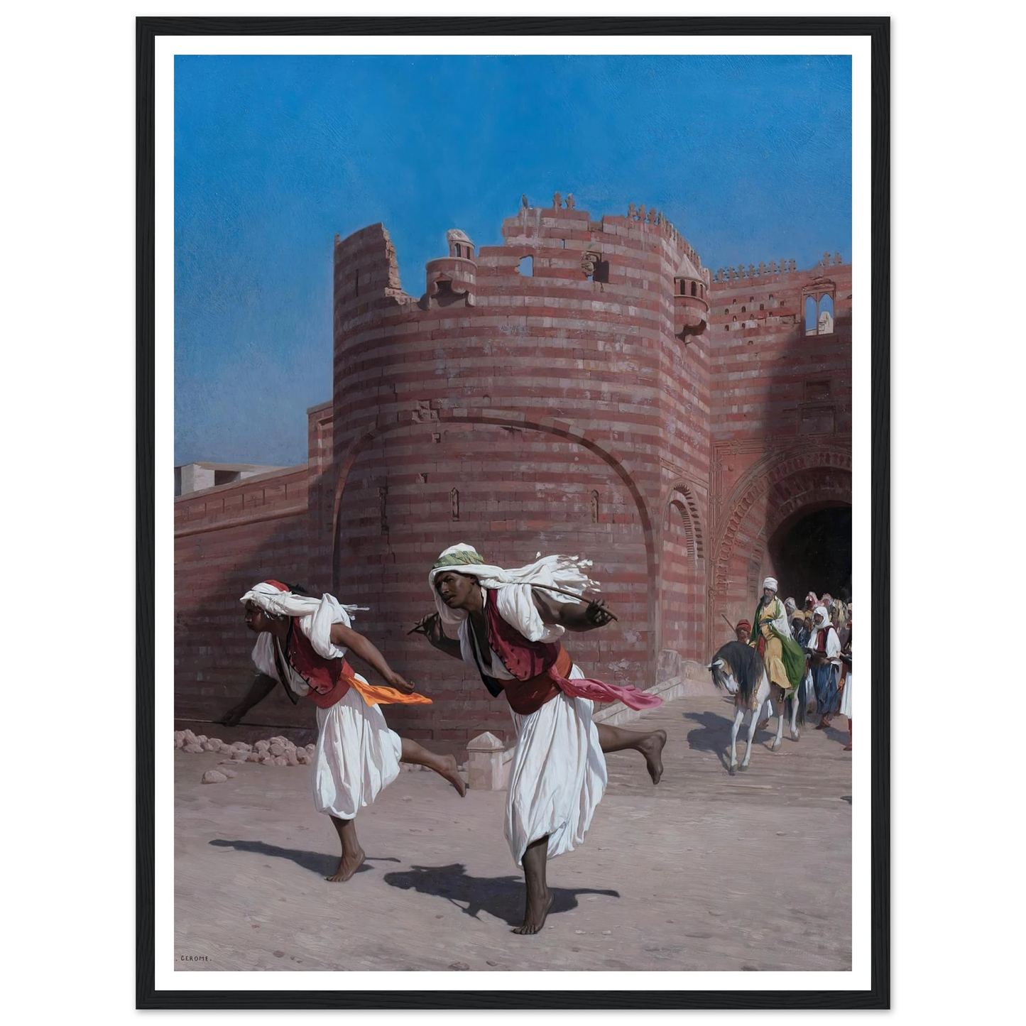 The runners of the Pasha (1867) Art Print | Jean Leon Gerome-Quipham Collections