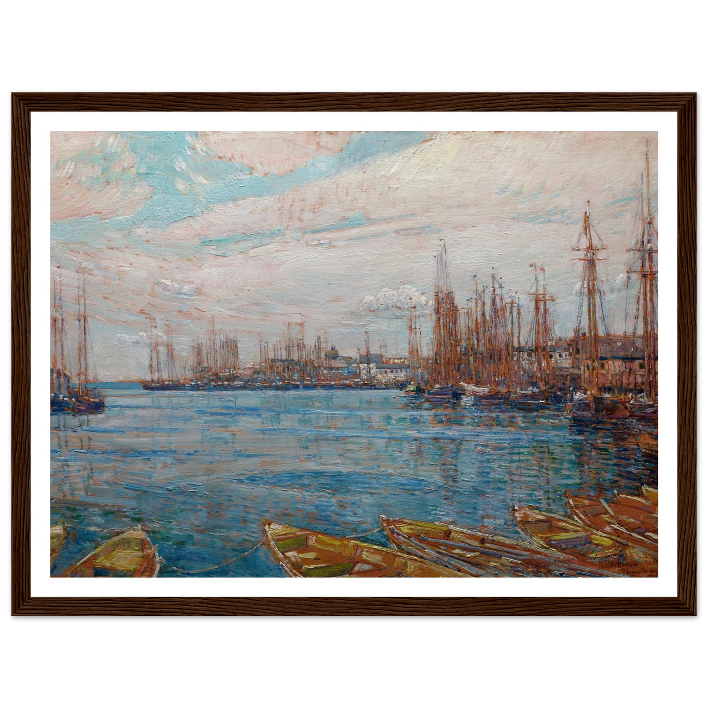 Harbor of a Thousand Masts (1919) Art Print | Childe Hassam-Quipham Collections