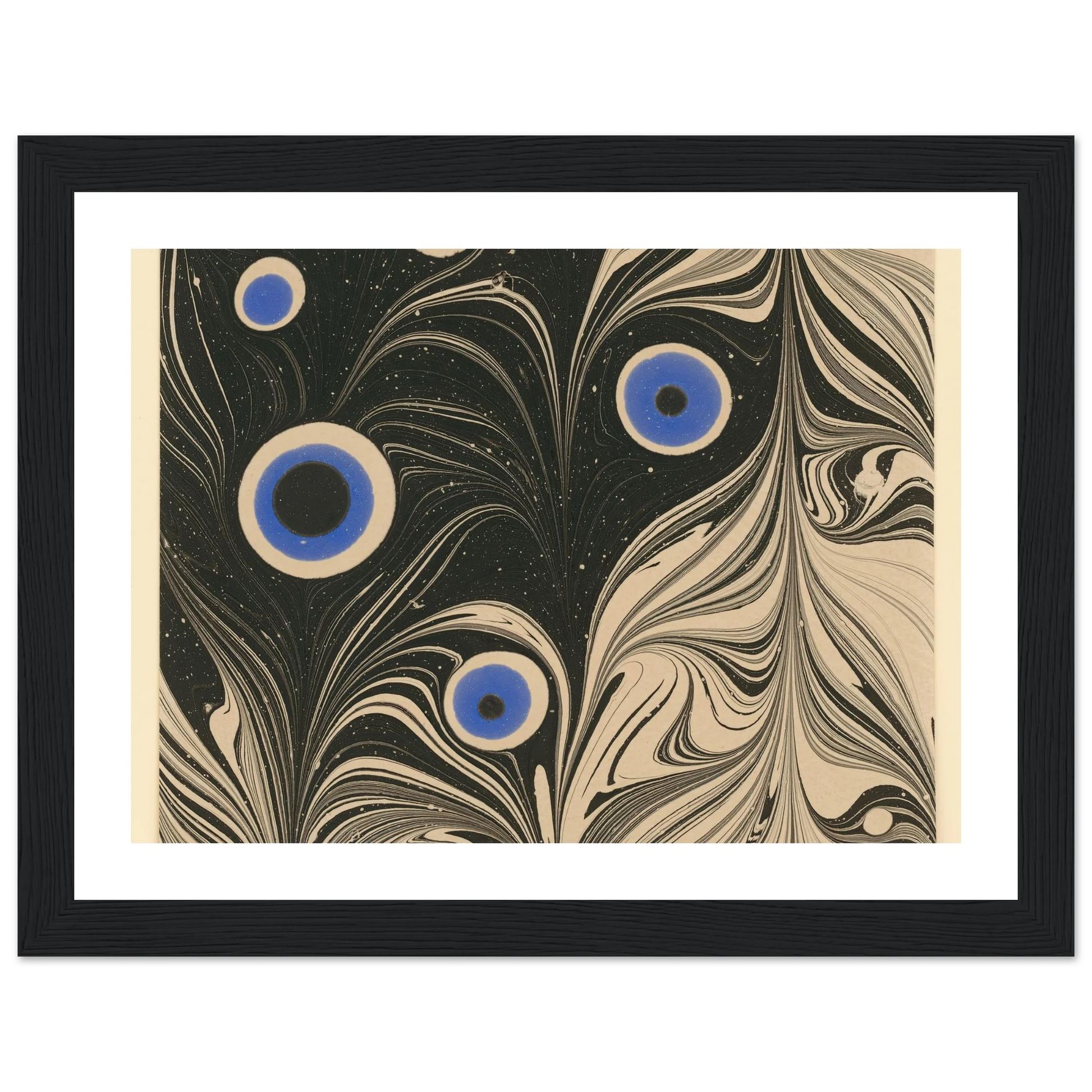 Marmorpapier (Pfauenfederornament) (1903 - 1907) Art Print | Josef Hoffmann-Quipham Collections