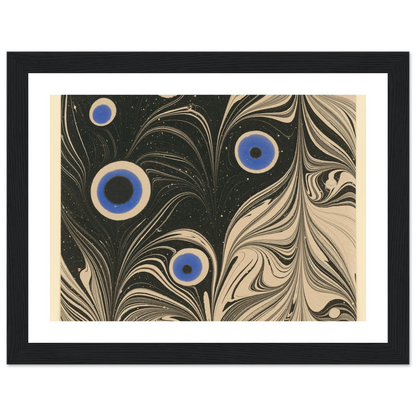 Marmorpapier (Pfauenfederornament) (1903 - 1907) Art Print | Josef Hoffmann-Quipham Collections