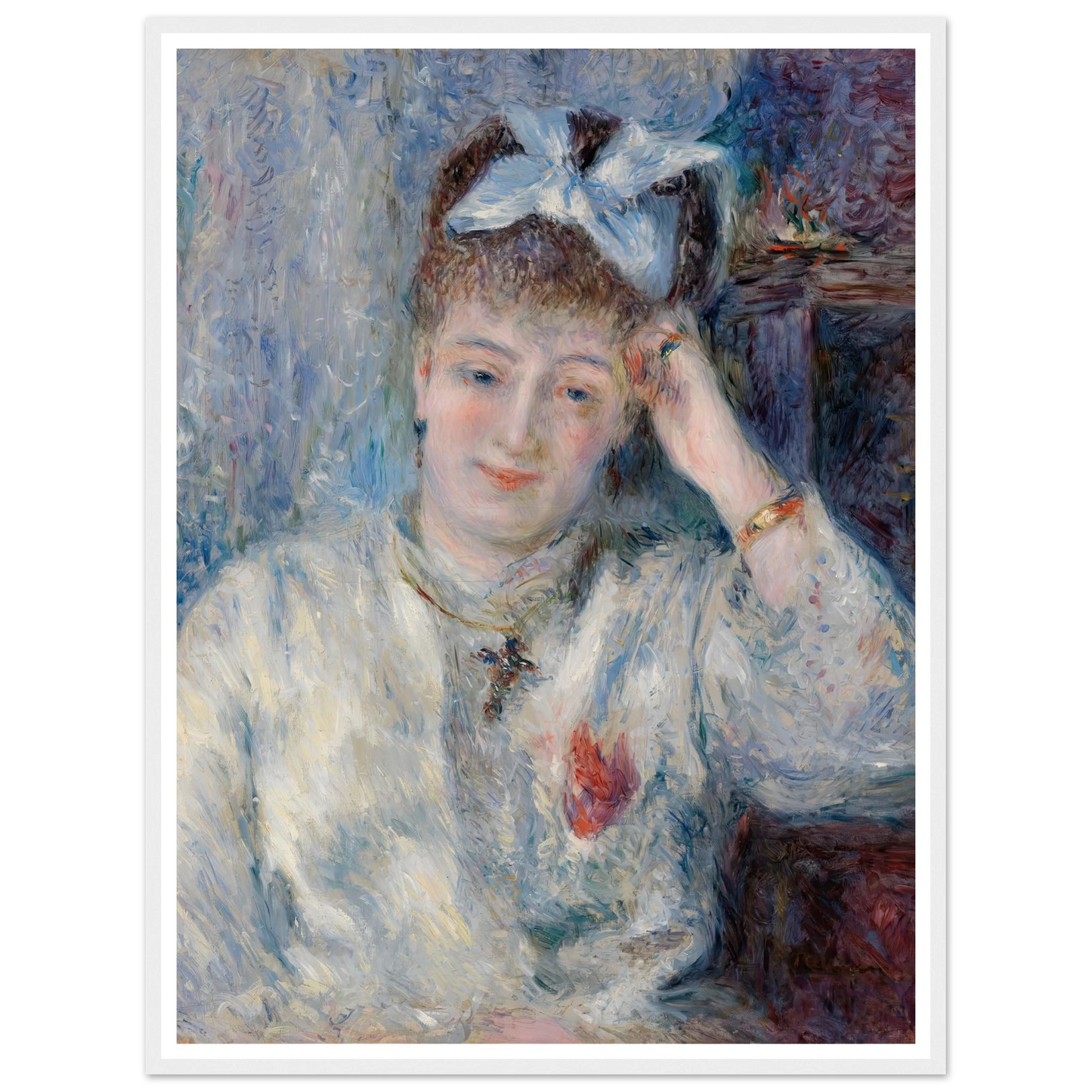 Portrait of Mademoiselle Marie Murer (Portrait de Mademoiselle Marie Murer) (1877) Art Print | Pierre Auguste Renoir-Quipham Collections